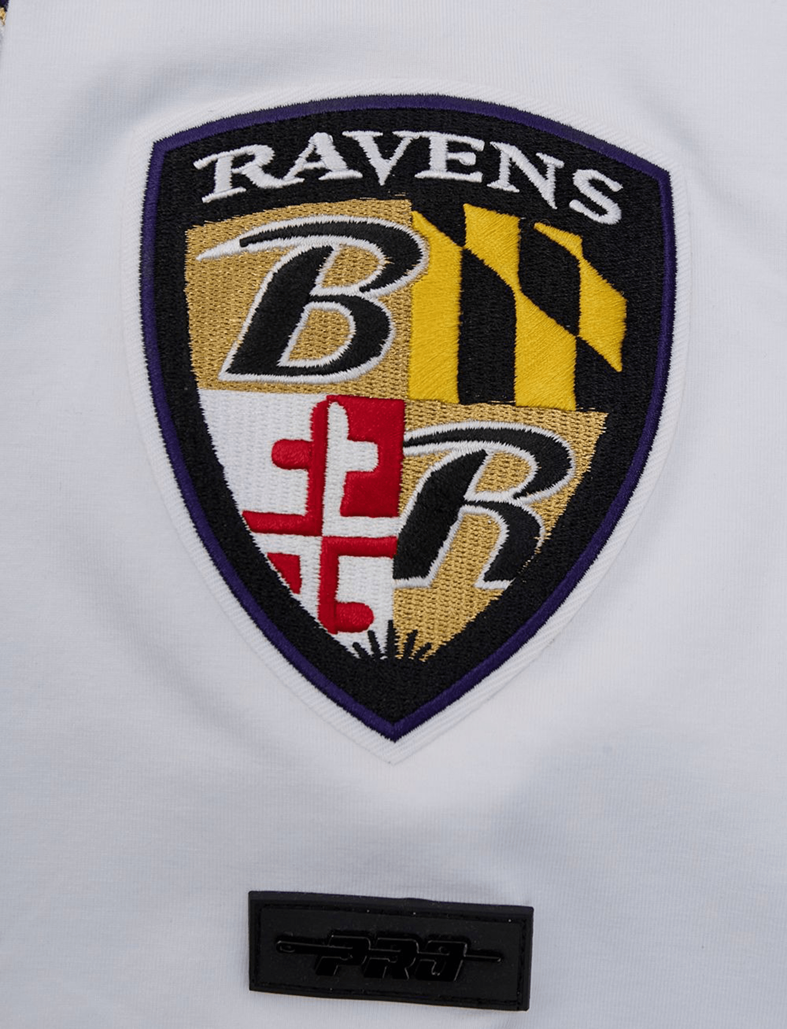 Pro Standard T-Shirts Baltimore Ravens Pro Standard NFL Classic Chenille Flex T-Shirt - White