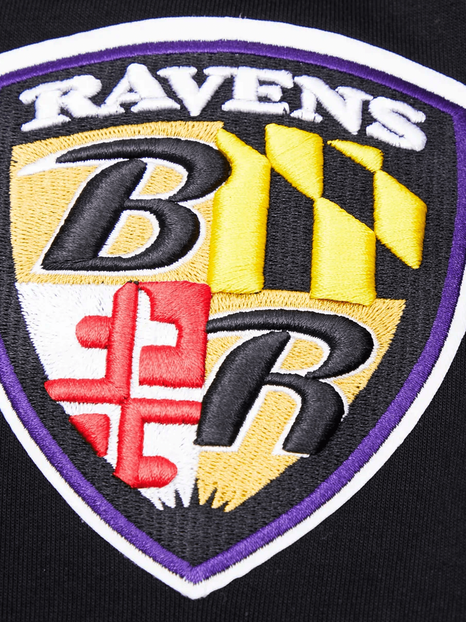 Pro Standard Jumpers Baltimore Ravens Pro Standard NFL Team Chenille Hoodie Jumper - Black