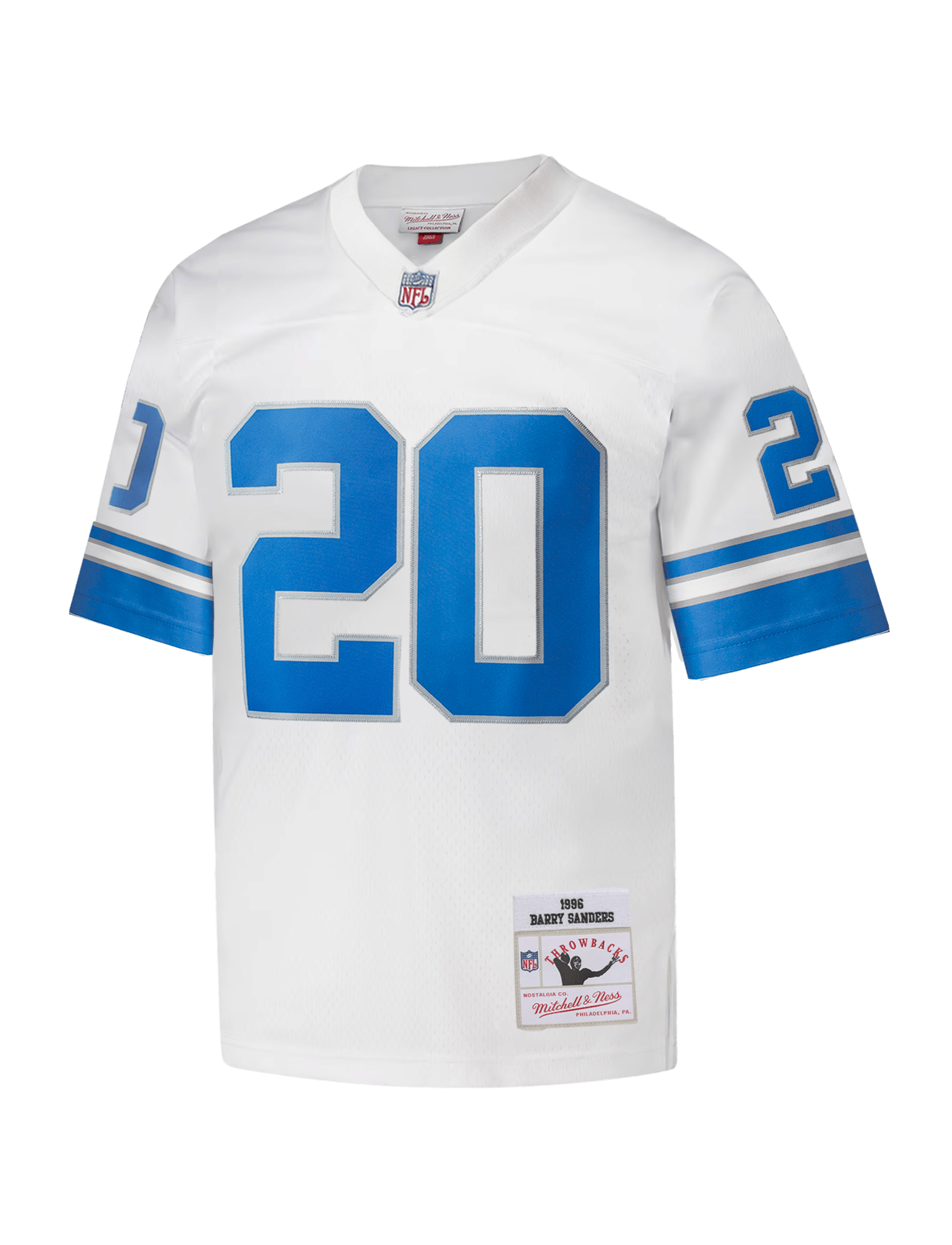 Mitchell And Ness Jerseys Barry Sanders Detroit Lions Mitchell & Ness NFL 1996 Legacy Jersey - White
