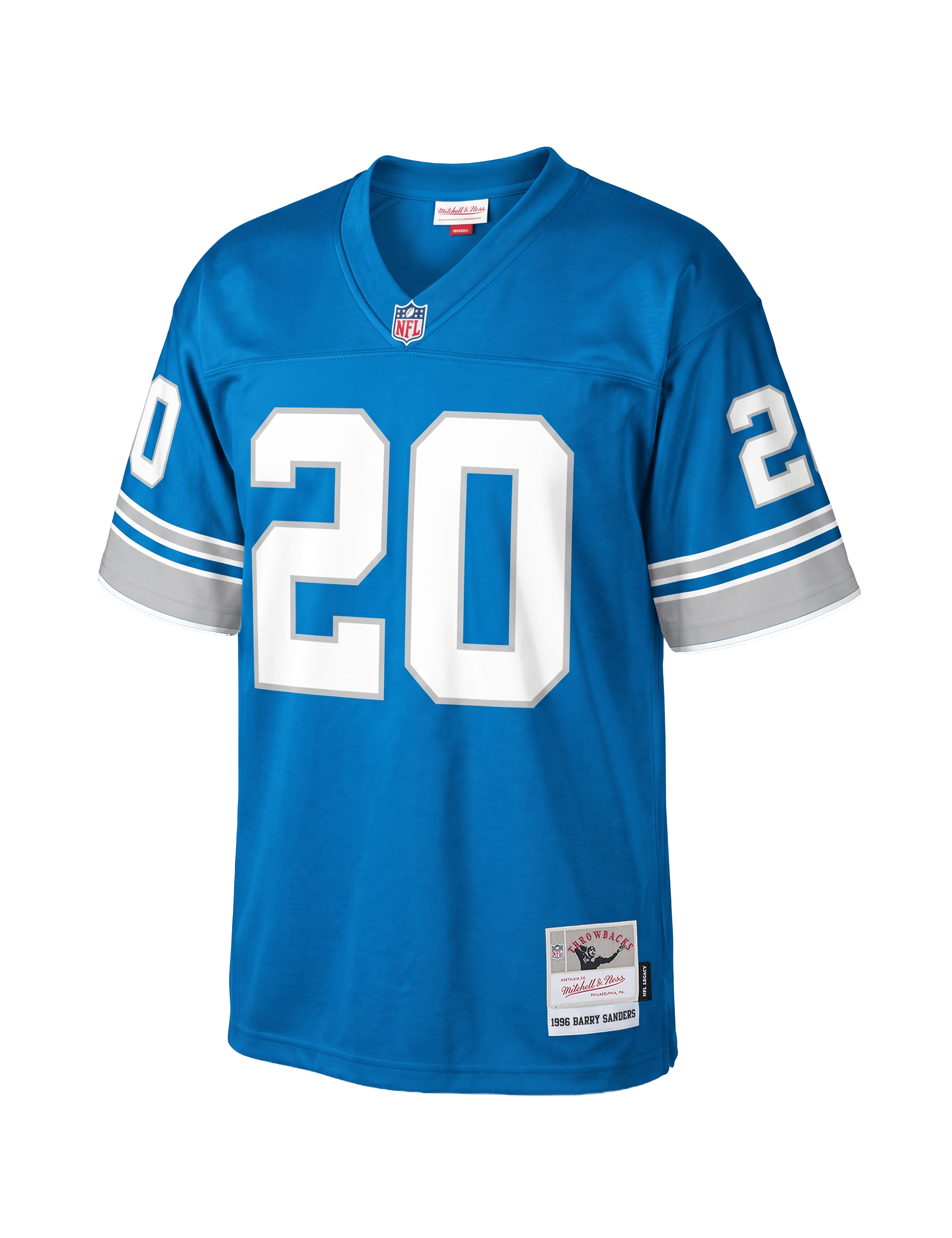 Mitchell And Ness Jerseys Barry Sanders Detroit Lions Mitchell & Ness NFL 96 Legacy Jersey - Blue