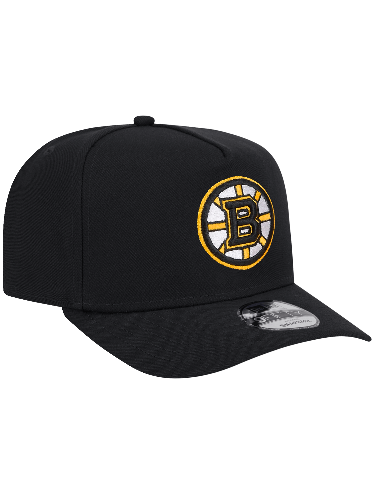New Era Caps Boston Bruins New Era NHL Team Pre-Curved 9FIFTY A-Frame Snapback Hat - Black