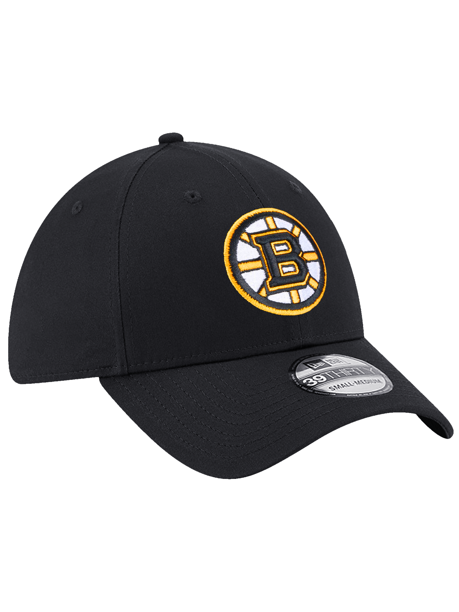 New Era Caps Boston Bruins New Era NHL Throwback 39THIRTY Stretch-Fit Hat - Black