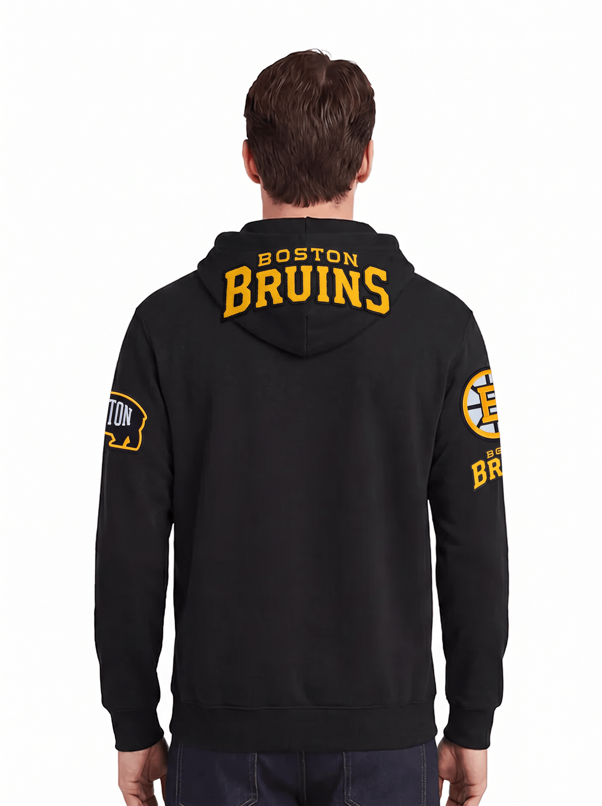 Pro Standard Jumpers Boston Bruins Pro Standard NHL Classic Chenille Flex Hoodie Jumper - Black