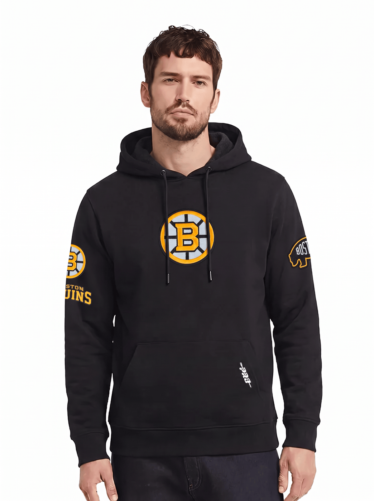Pro Standard Jumpers Boston Bruins Pro Standard NHL Classic Chenille Flex Hoodie Jumper - Black