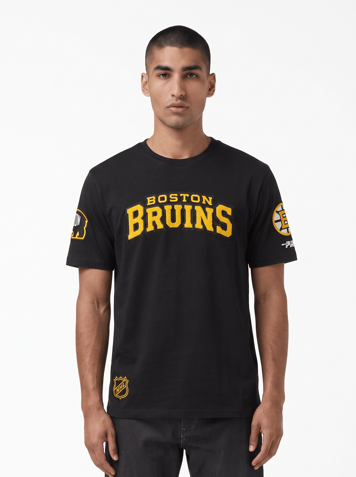 Pro Standard T-Shirts Boston Bruins Pro Standard NHL Classic Chenille Flex T-Shirt - Black