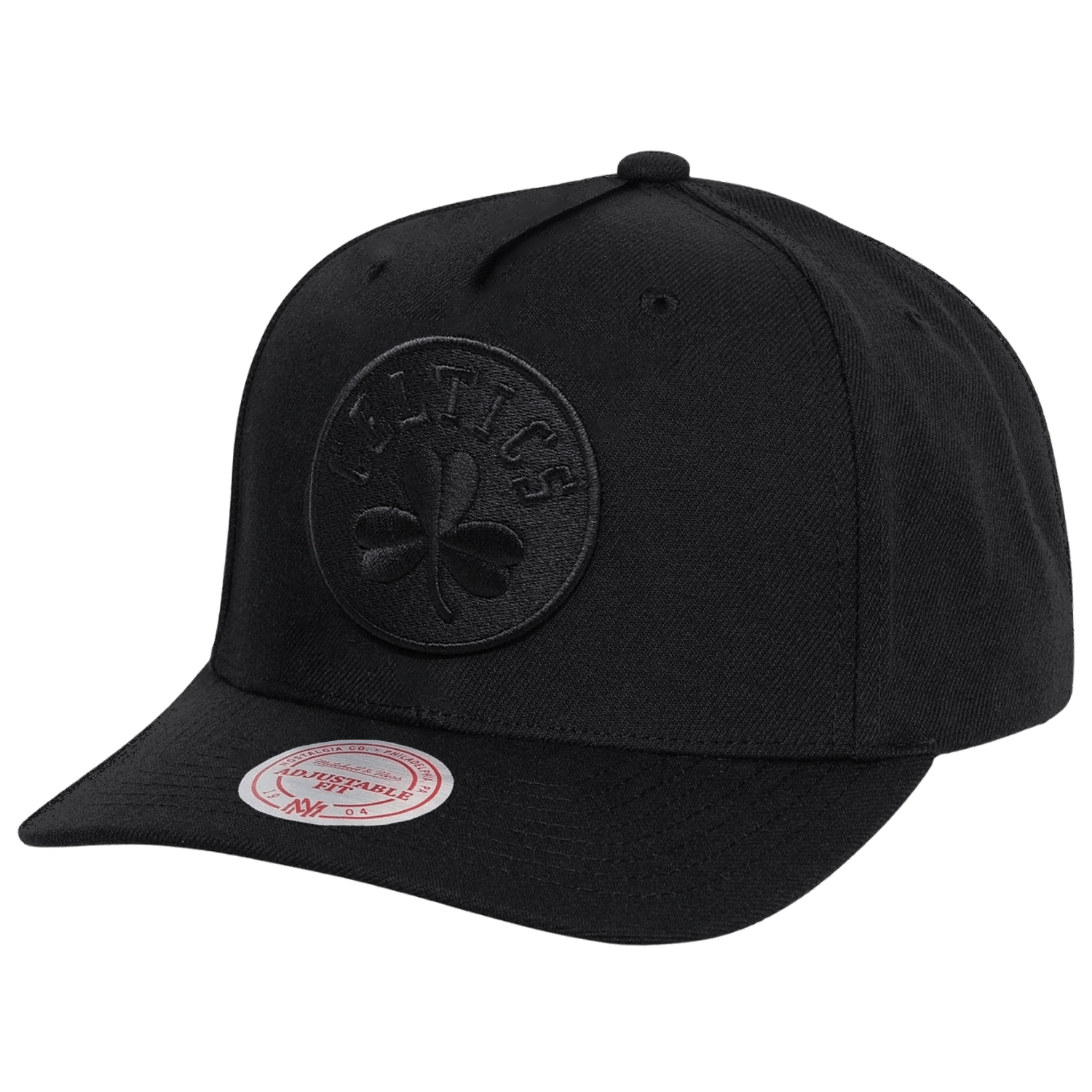Mitchell And Ness Caps Boston Celtics Mitchell & Ness NBA All Black MVP Snapback Hat - Black