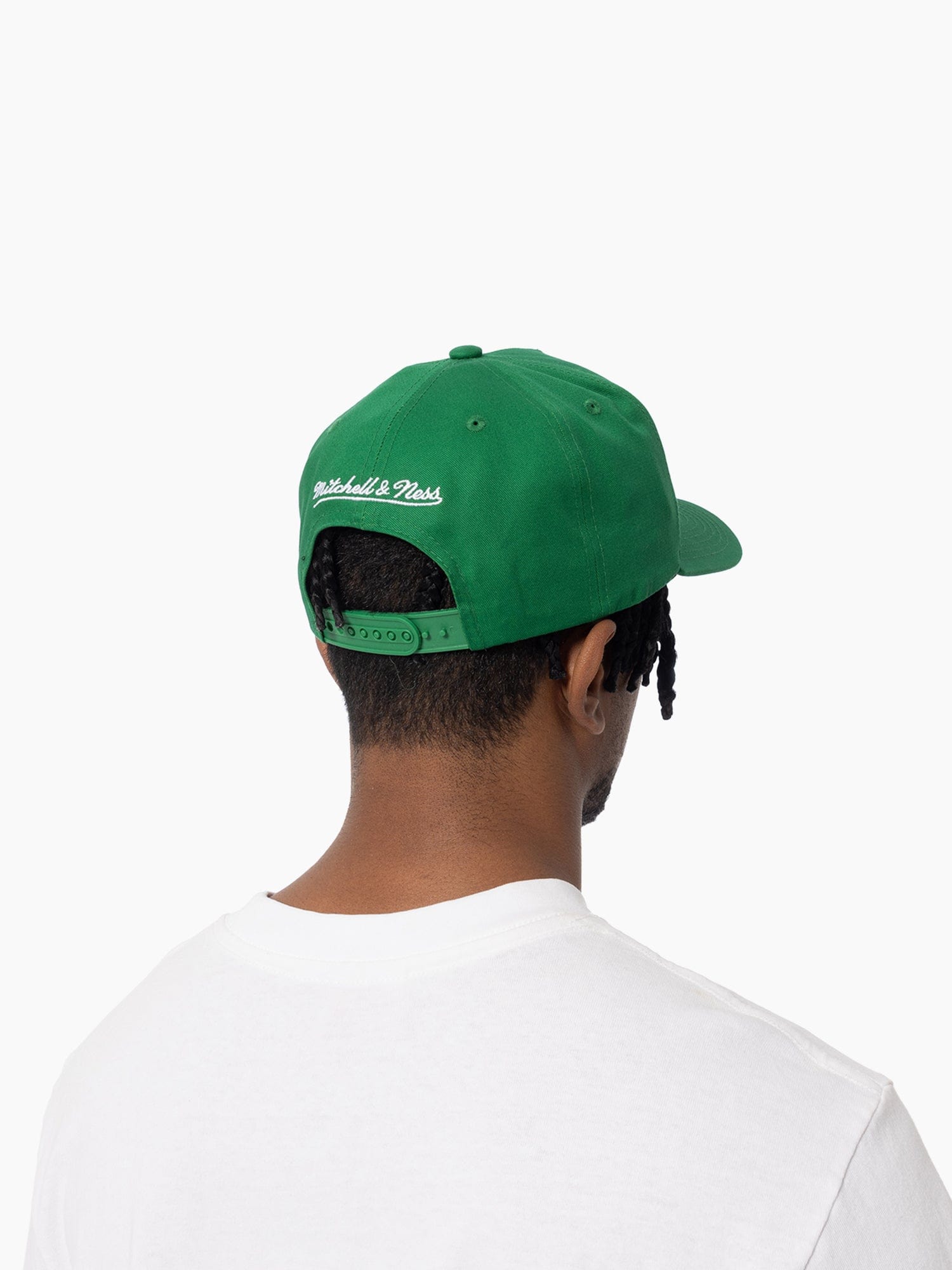 Mitchell And Ness Caps Boston Celtics Mitchell & Ness NBA HWC Pro Pinch Snapback Hat - Green