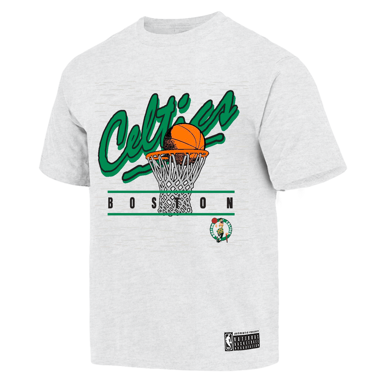 NBA Essentials T-Shirts Boston Celtics NBA Essentials Hamilton Vintage T-Shirt - Silver Marle