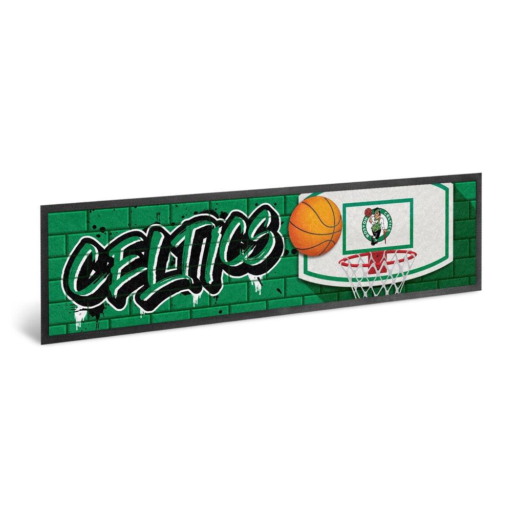 NBA Branded Accessories Boston Celtics NBA Graffiti Bar Runner Mat