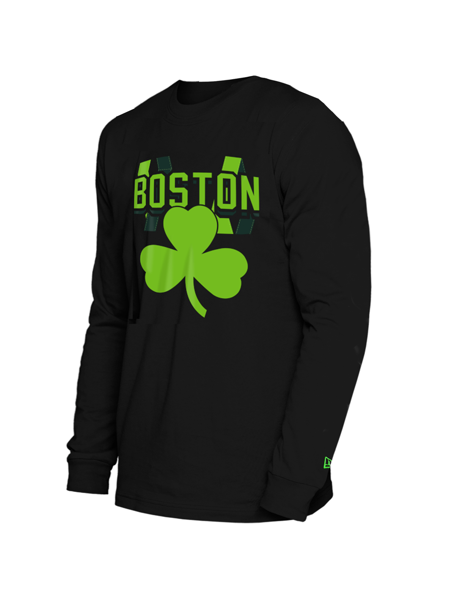 New Era T-Shirts Boston Celtics New Era NBA 24-25 City Edition Long Sleeve T-Shirt - Black