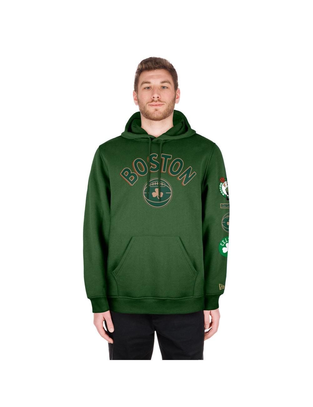 New Era Jumpers Boston Celtics New Era NBA 24 City Edition Hoodie Jumper - Green