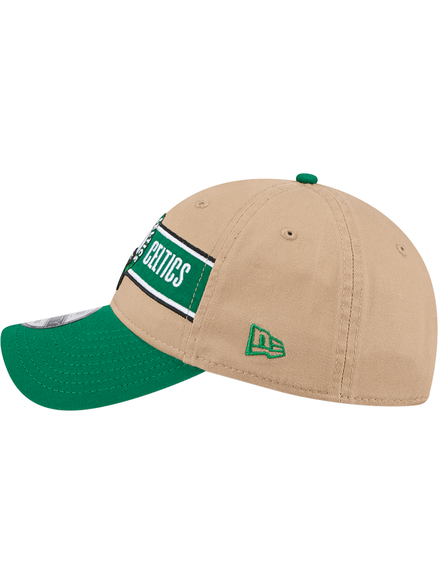 New Era Caps Boston Celtics New Era NBA 24 Draft 9TWENTY Strapback Hat - Tan