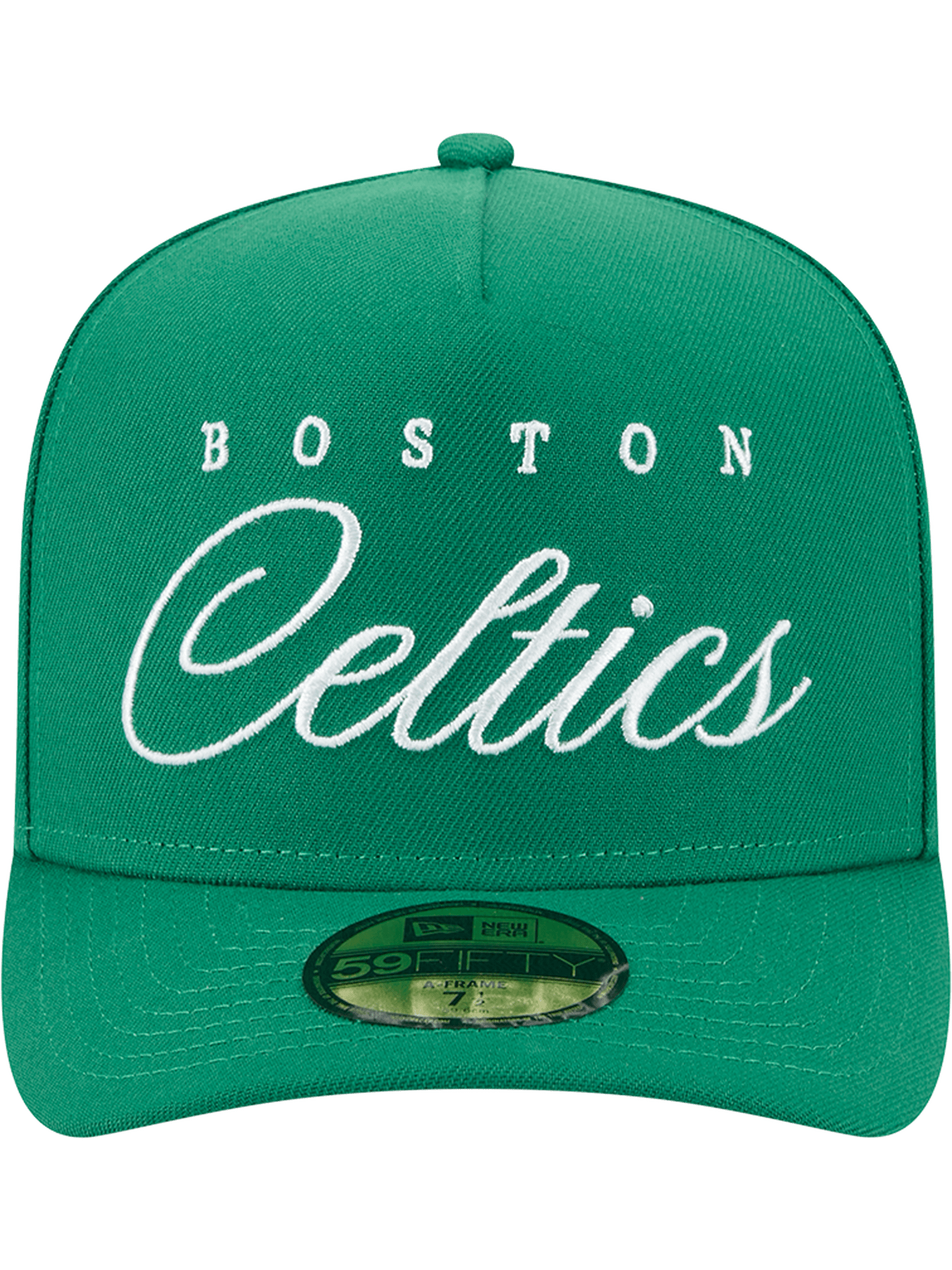 New Era Caps Boston Celtics New Era NBA 25 Draft 59FIFTY A-Frame Pre-Curved Fitted Hat - Green