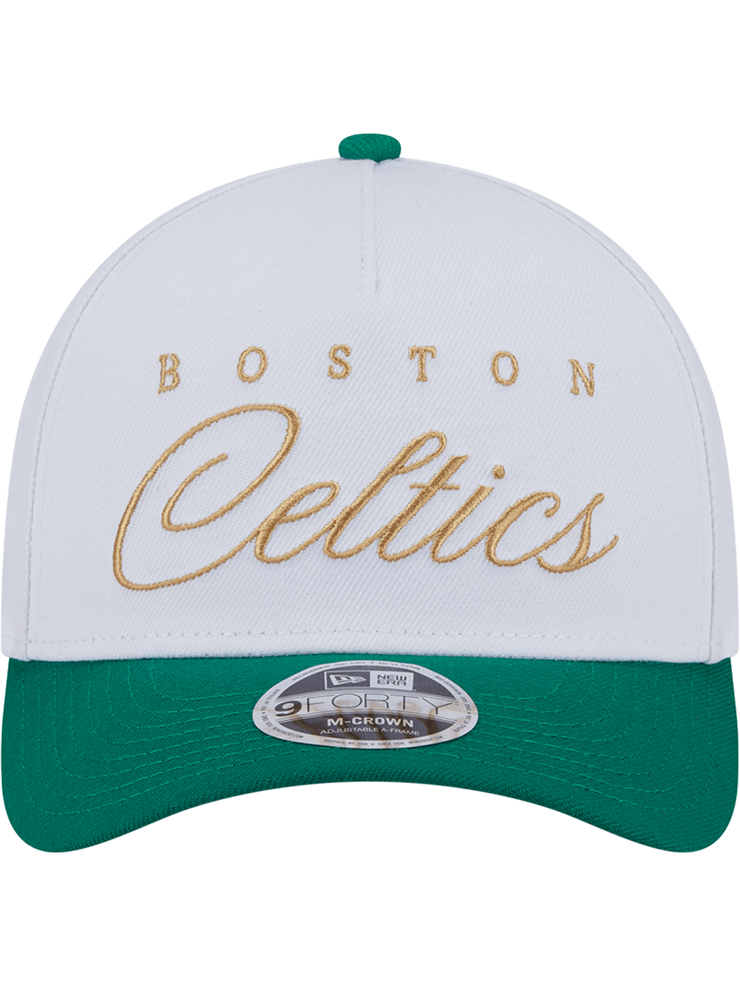New Era Caps Boston Celtics New Era NBA 25 Draft 9FORTY M-Crown A-Frame Snapback Hat - White