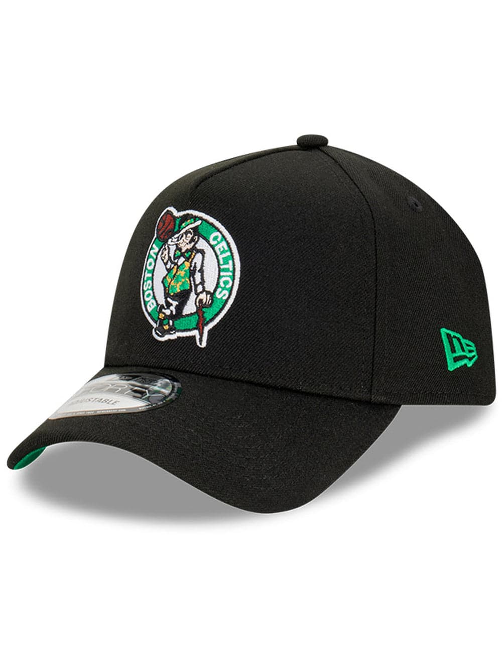 New Era Caps Boston Celtics New Era NBA Champs Patch 9FORTY A-Frame Snapback Hat - Black