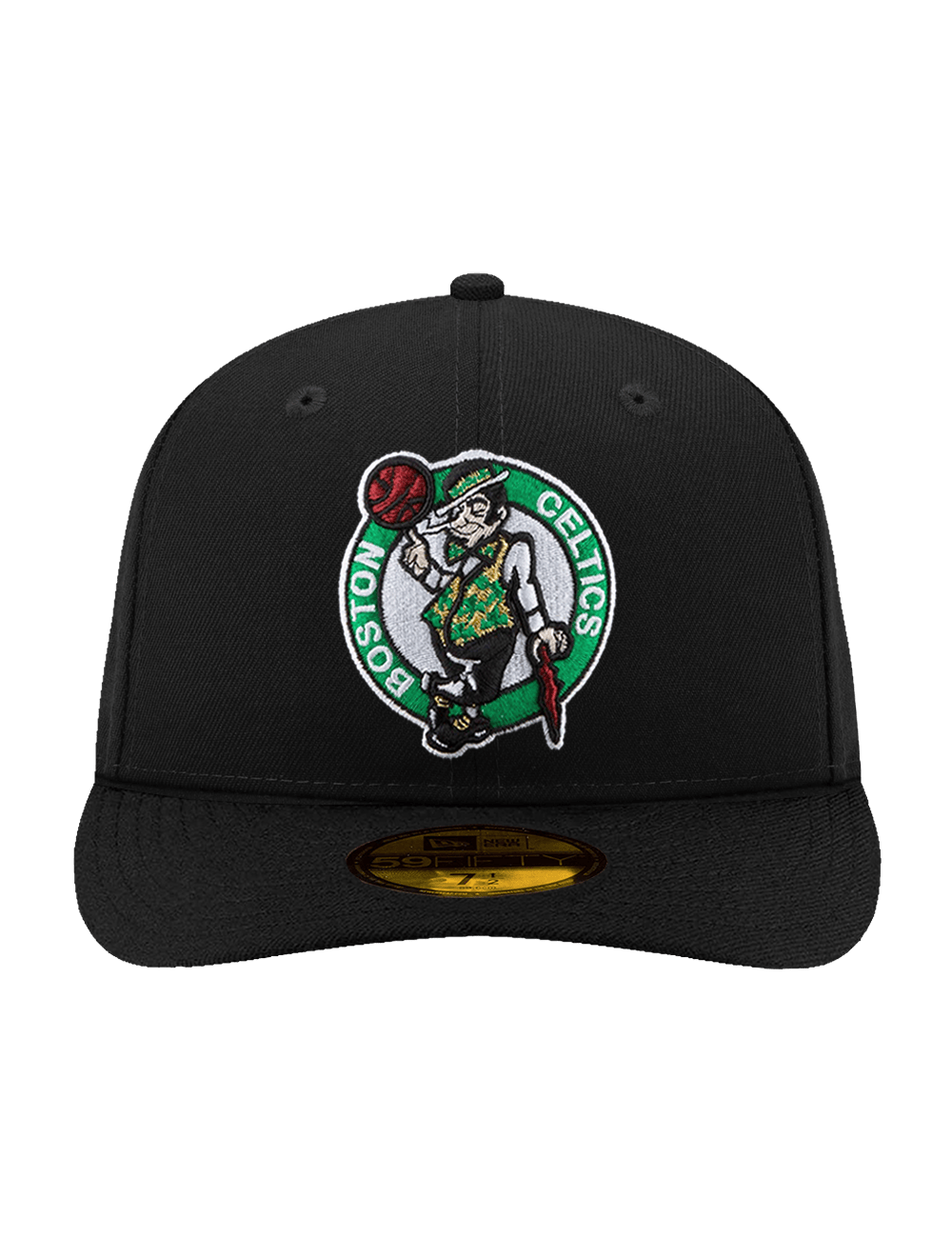 New Era Caps Boston Celtics New Era NBA Team 59FIFTY Pre-Curved Fitted Hat - Black