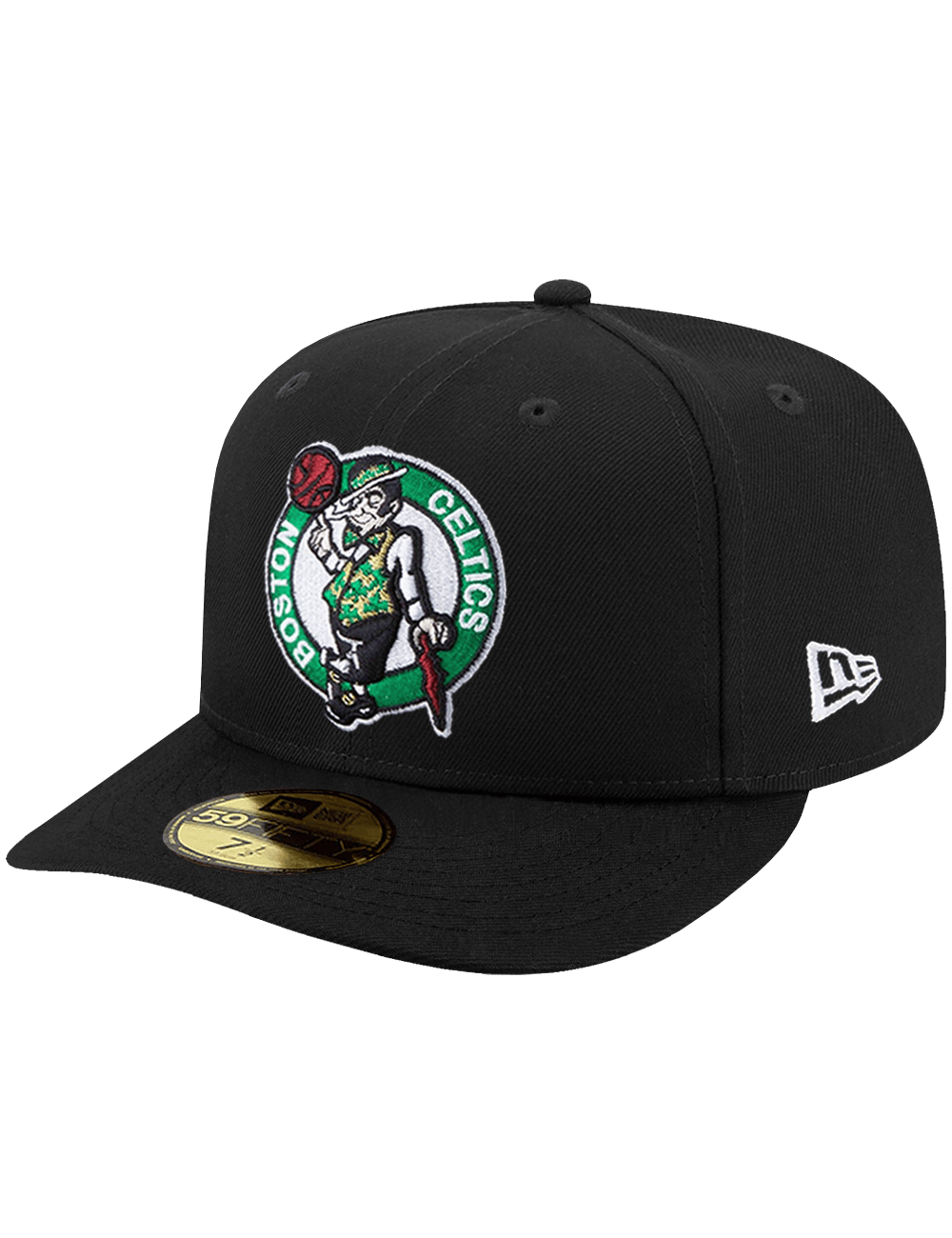 New Era Caps Boston Celtics New Era NBA Team 59FIFTY Pre-Curved Fitted Hat - Black