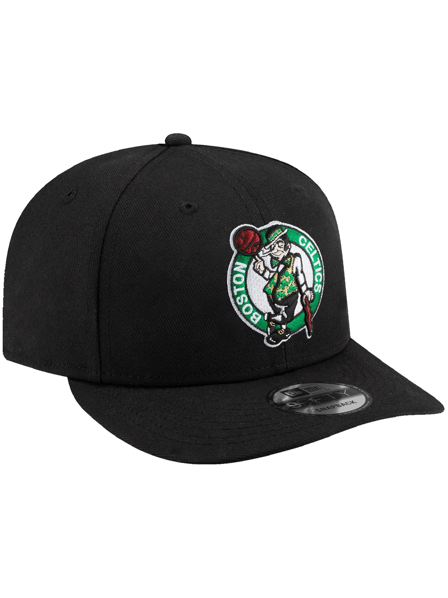 New Era Caps Boston Celtics New Era NBA Team 9FIFTY Pre-Curved Snapback Hat - Black