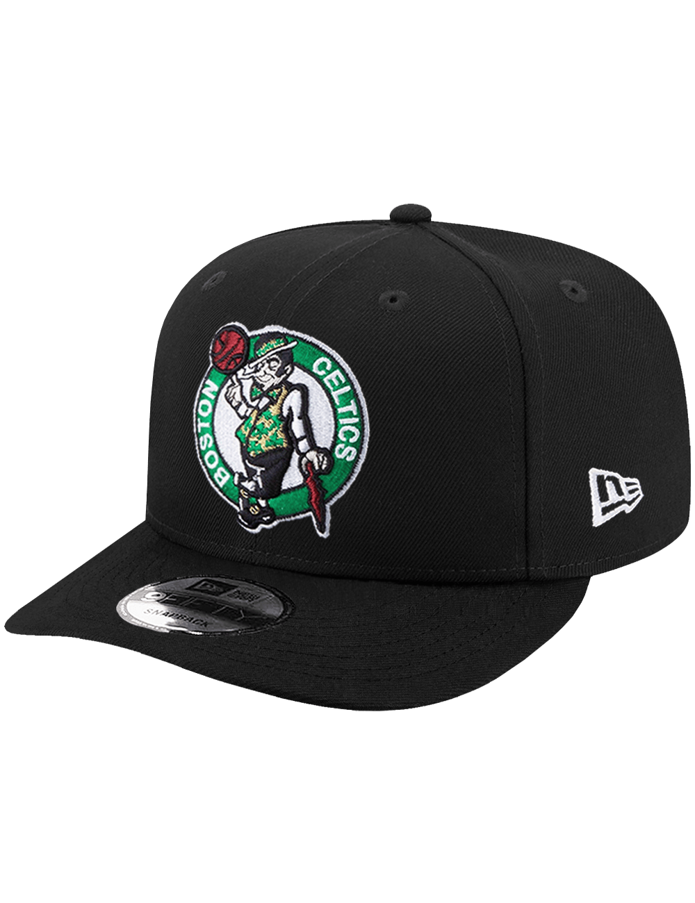New Era Caps OSFA Boston Celtics New Era NBA Team 9FIFTY Pre-Curved Snapback Hat - Black