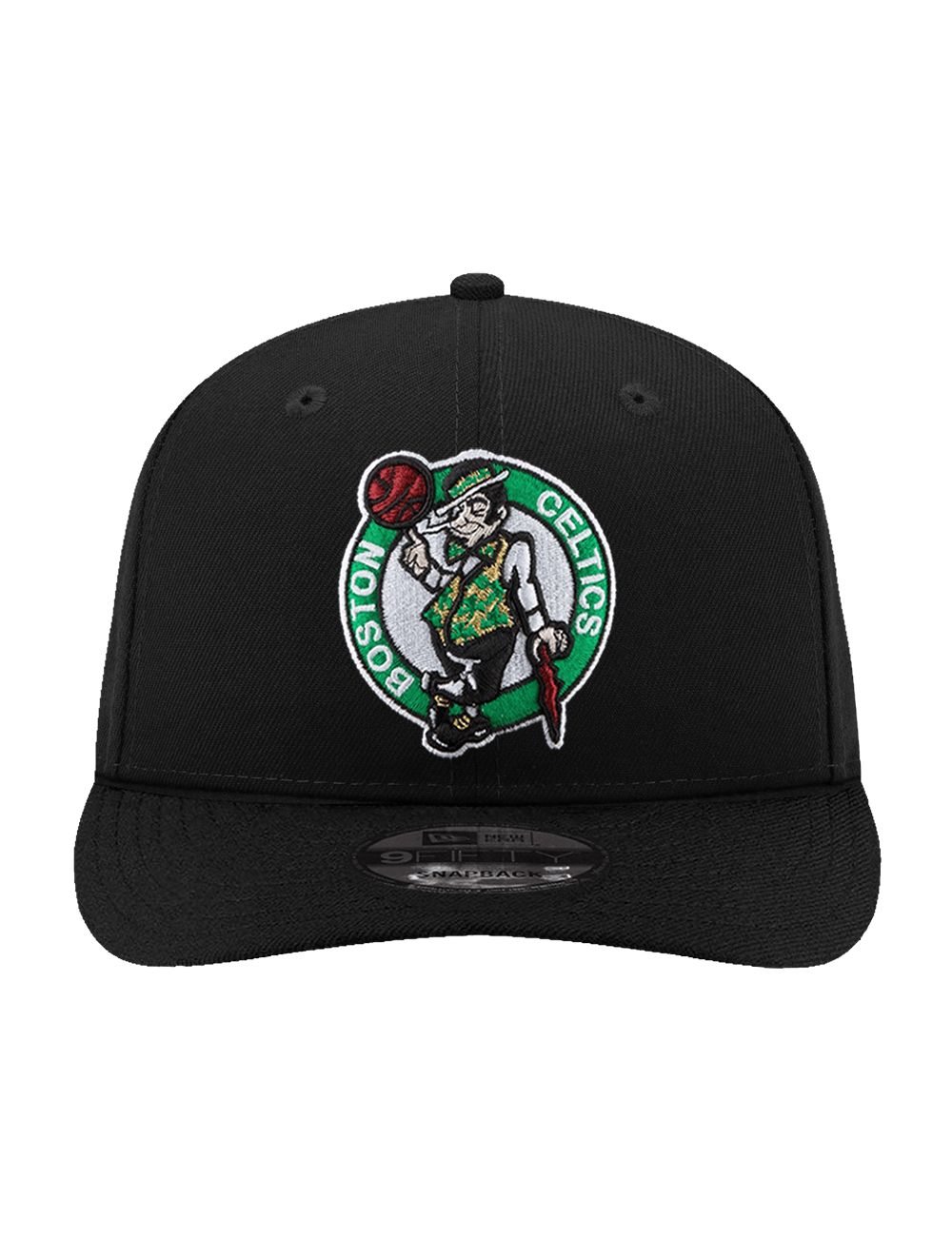 New Era Caps OSFA Boston Celtics New Era NBA Team 9FIFTY Pre-Curved Snapback Hat - Black