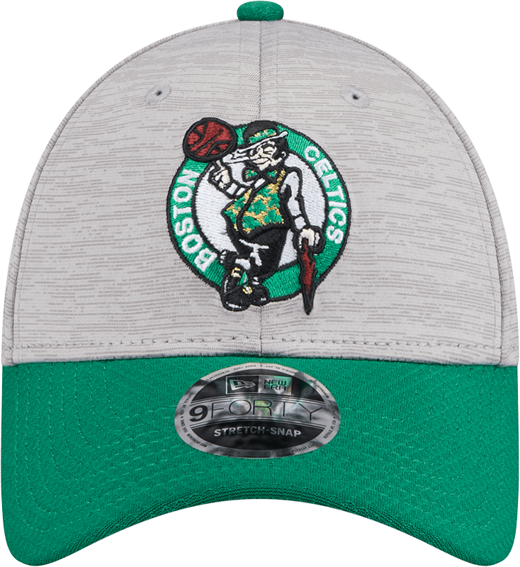 New Era Caps Boston Celtics New Era NBA Team Active Digi-Tech 9FORTY Snapback Hat - Graphite Grey