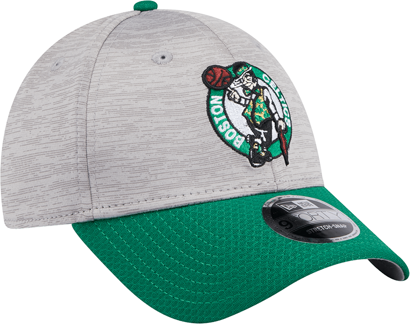 New Era Caps Boston Celtics New Era NBA Team Active Digi-Tech 9FORTY Snapback Hat - Graphite Grey