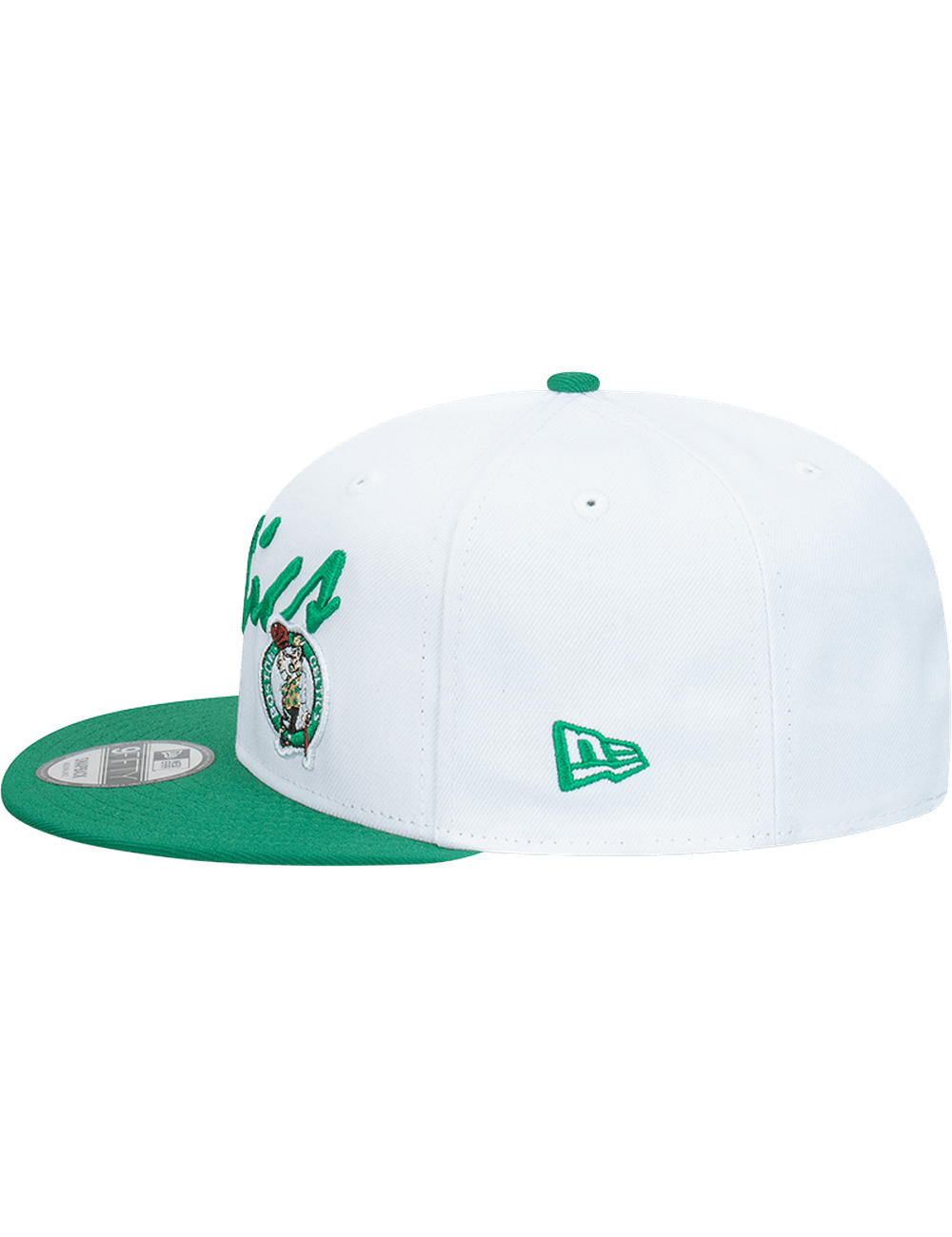 New Era Caps Boston Celtics New Era NBA Vintage Script 9FIFTY Snapback Hat - White