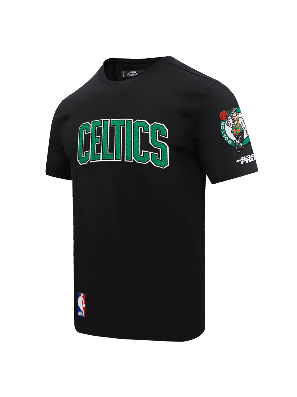 Pro Standard T-Shirts Boston Celtics Pro Standard NBA Classic Chenille Flex T-Shirt - Black