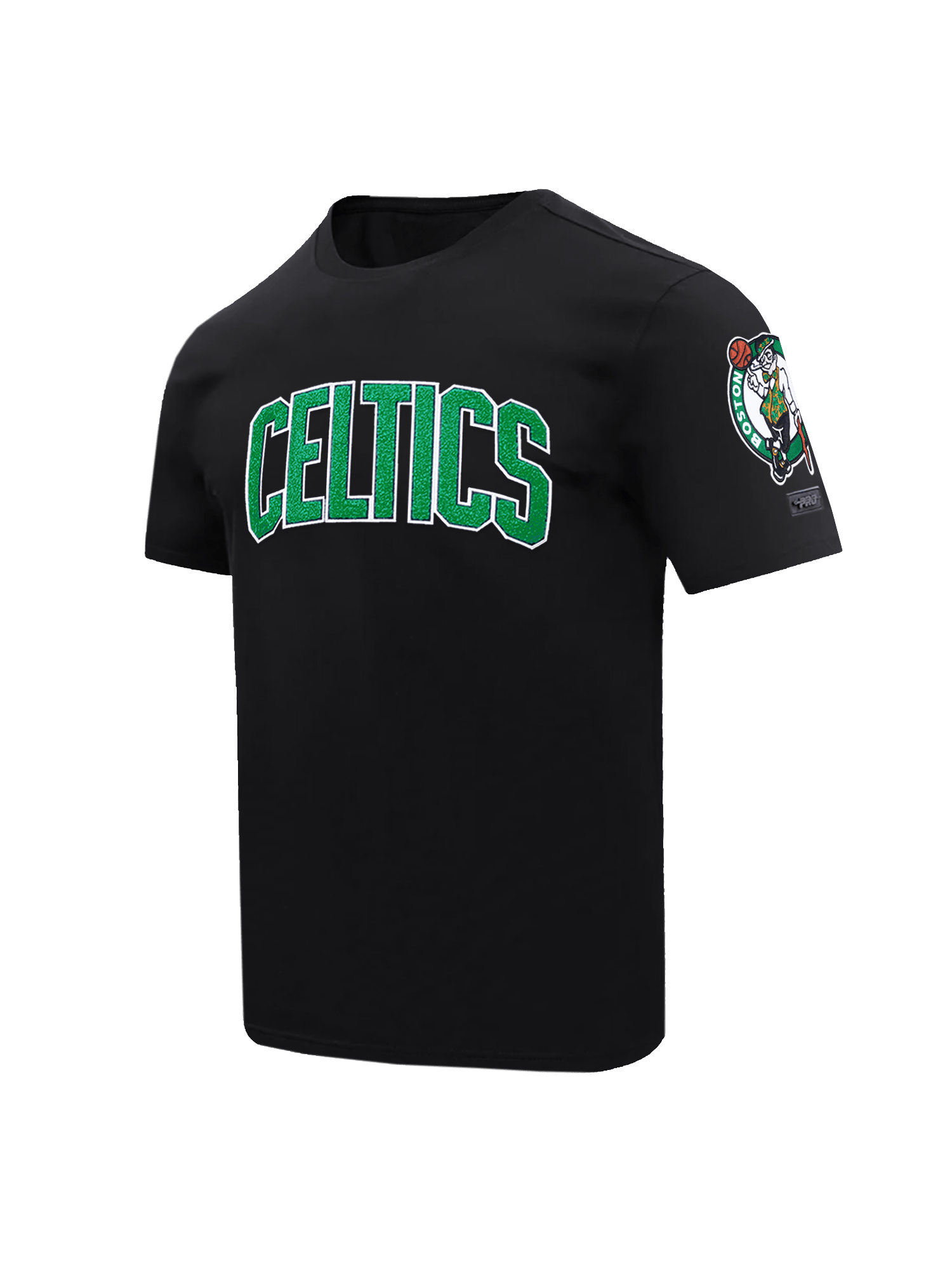 Pro Standard T-Shirts Boston Celtics Pro Standard NBA Team Chenille Flex T-Shirt - Black