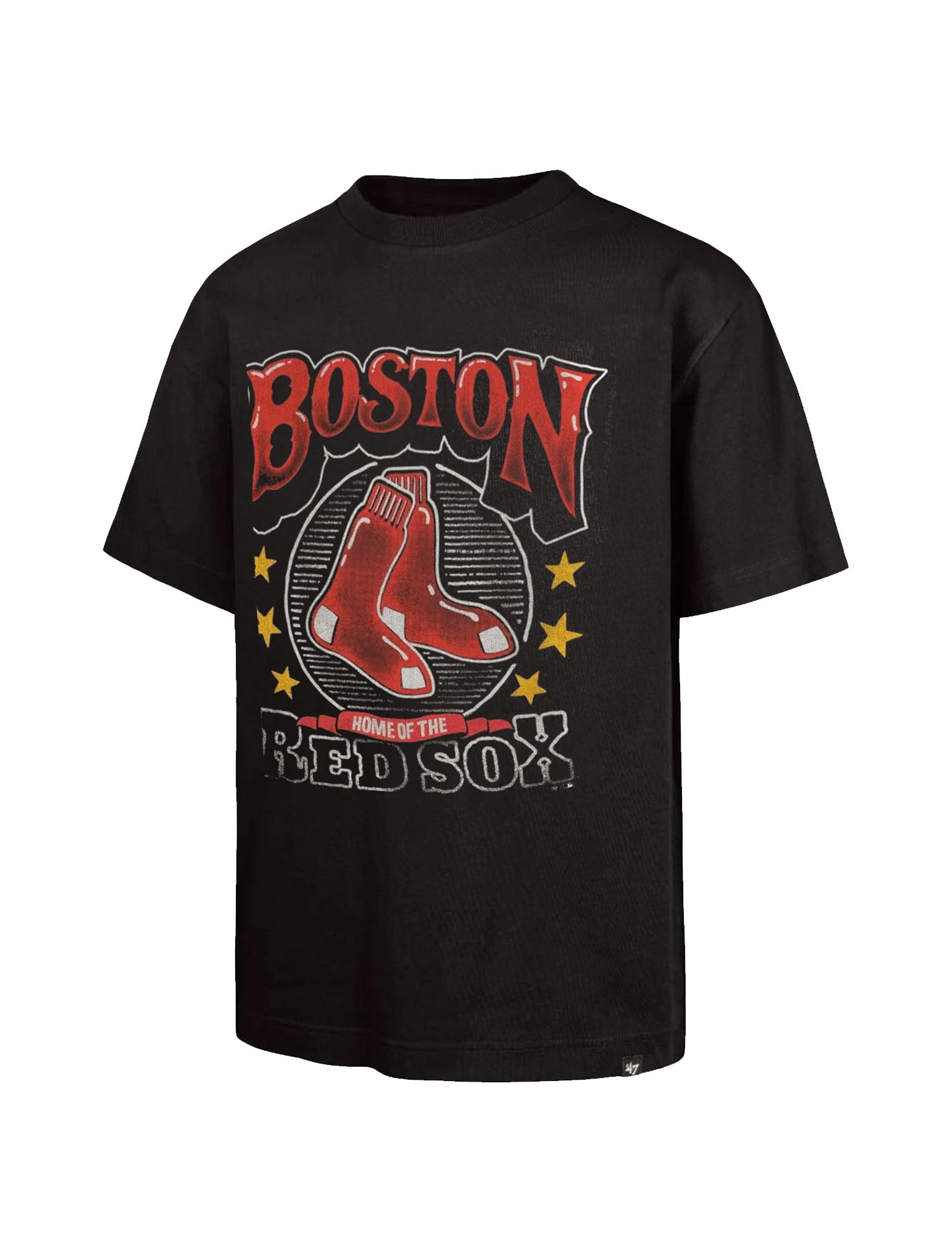 47 Brand T-Shirts Boston Red Sox '47 MLB Throwback Vintage Foundation T-Shirt - Carbonite