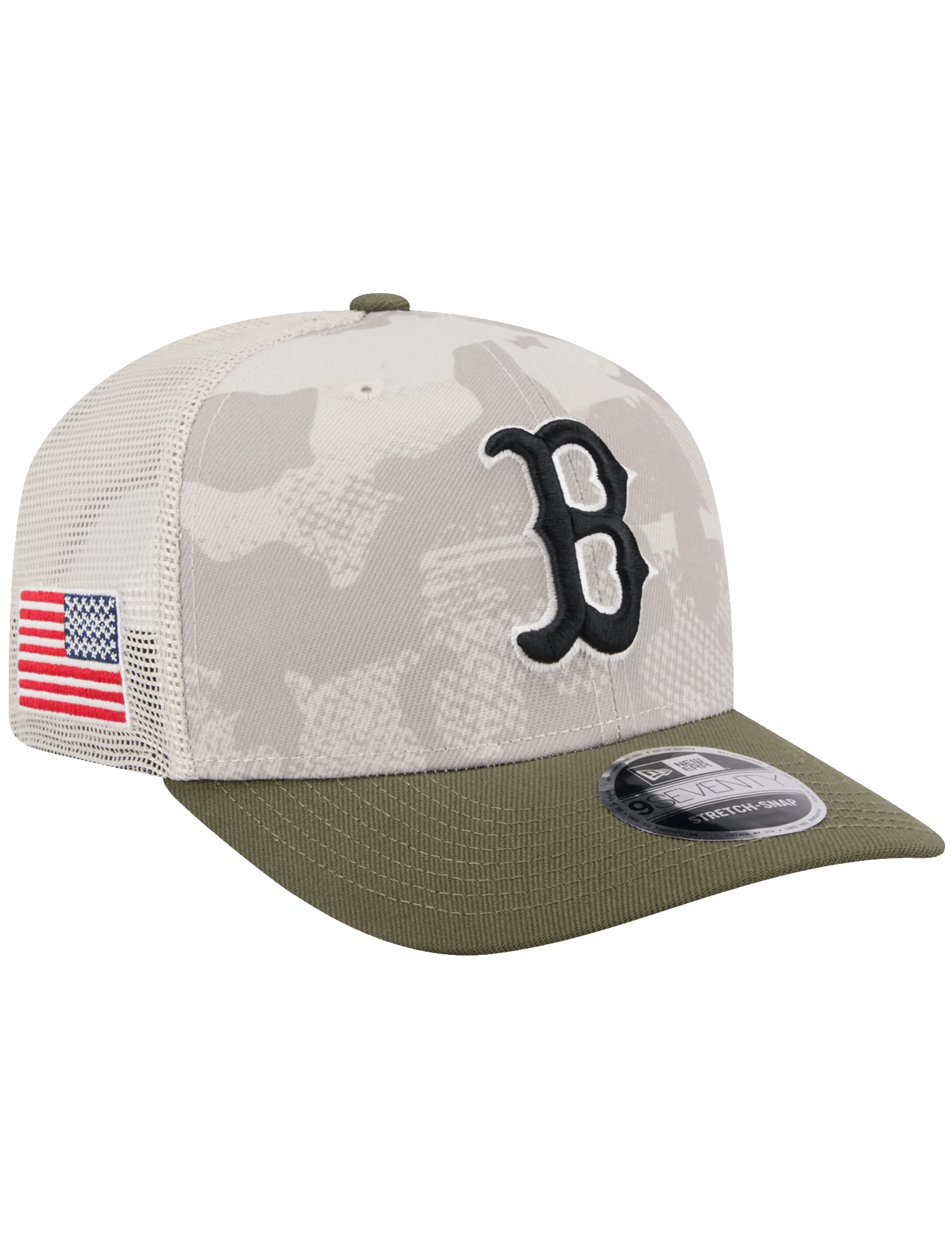 New Era Caps Boston Red Sox New Era MLB Armed Forces 2025 9SEVENTY Stretch-Snapback Hat