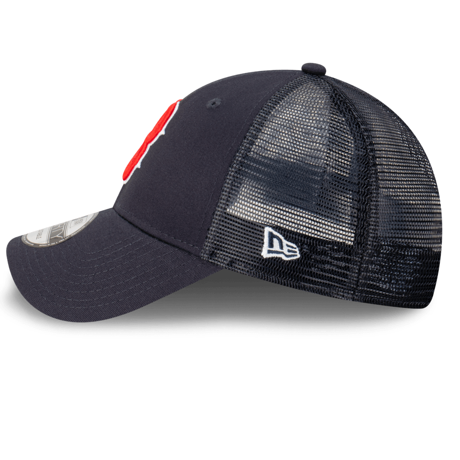 New Era Caps Boston Red Sox New Era MLB Team Trucker 9FORTY Snapback Hat - Navy
