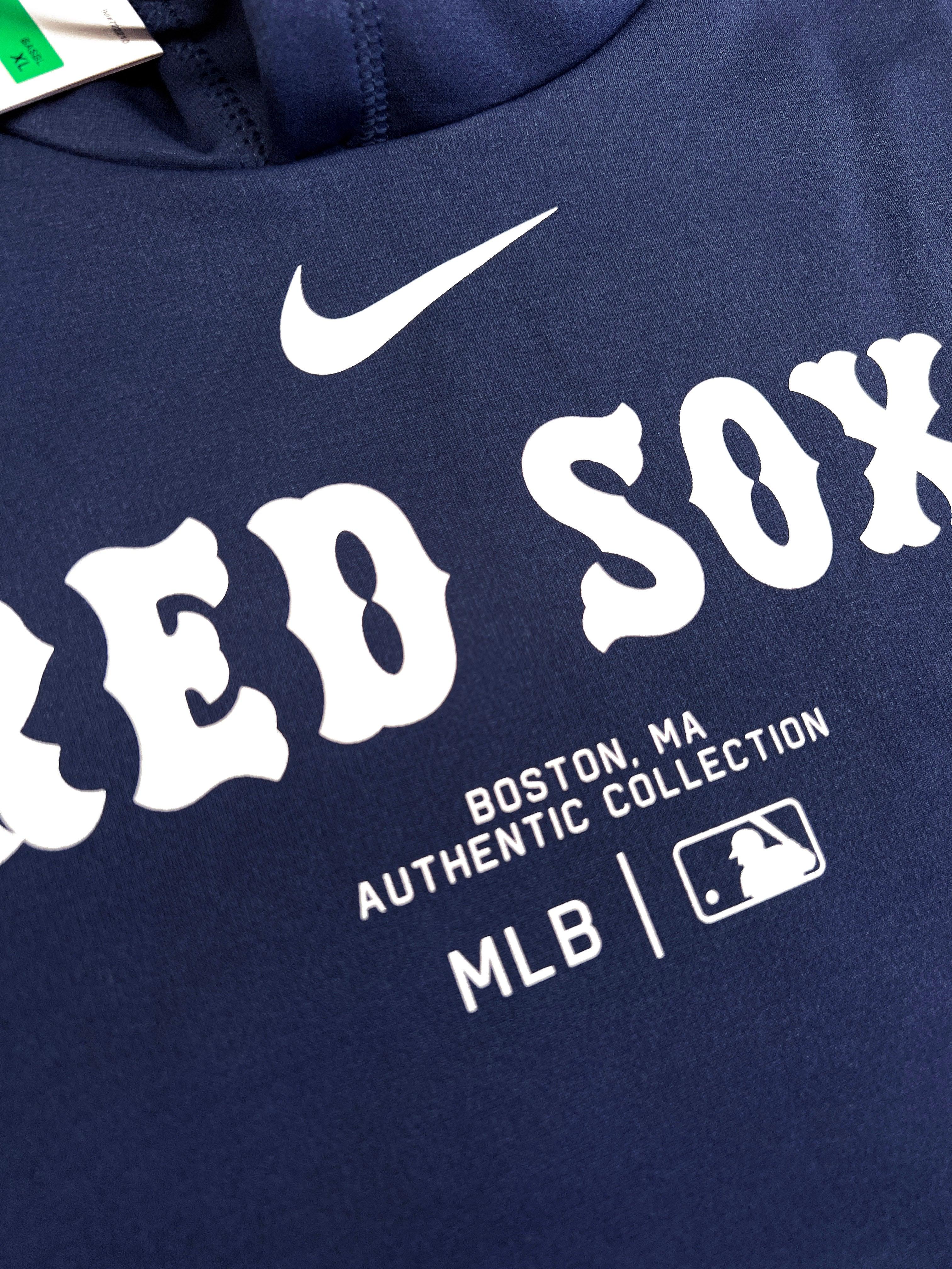 Nike Jumpers Boston Red Sox Nike MLB AC Practise Performance Hoodie Jumper - Navy
