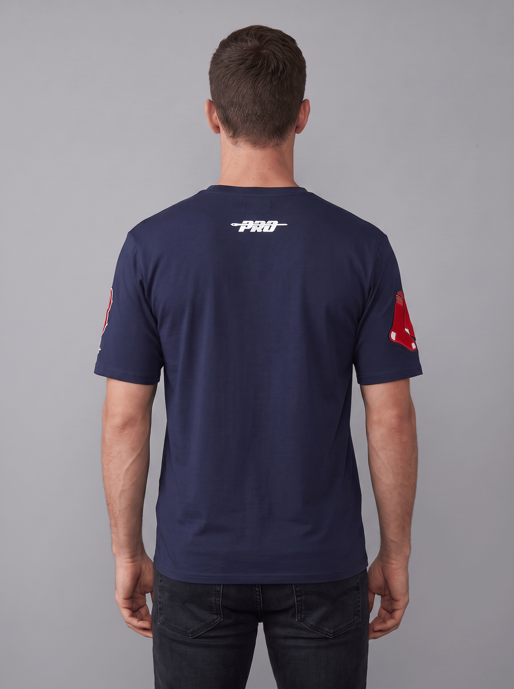Pro Standard T-Shirts Boston Red Sox Pro Standard MLB Team Classic Chenille Flex T-Shirt - Navy