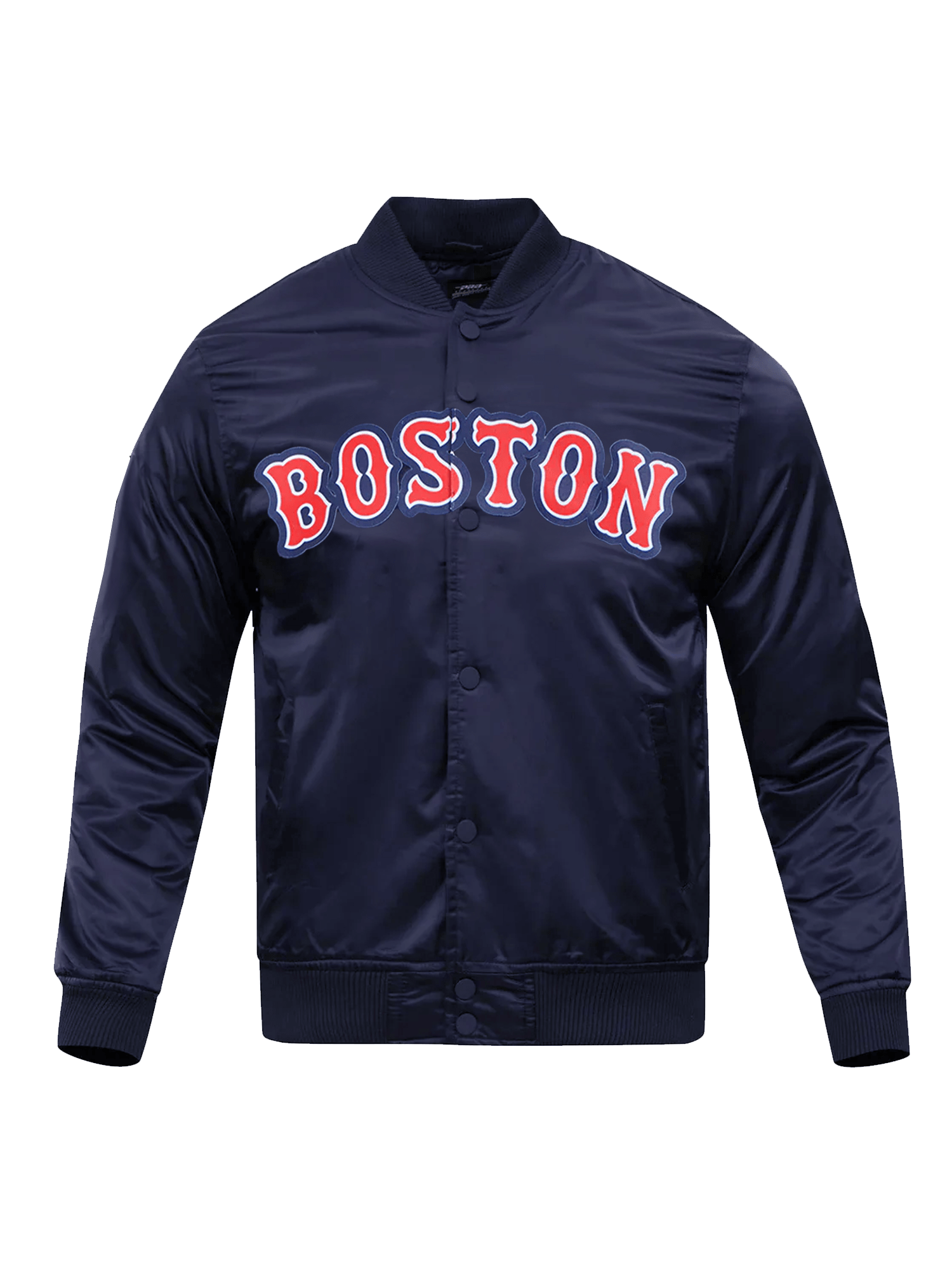 Pro Standard Jackets Boston Red Sox Pro Standard MLB Team Classic Satin Button Jacket - Navy