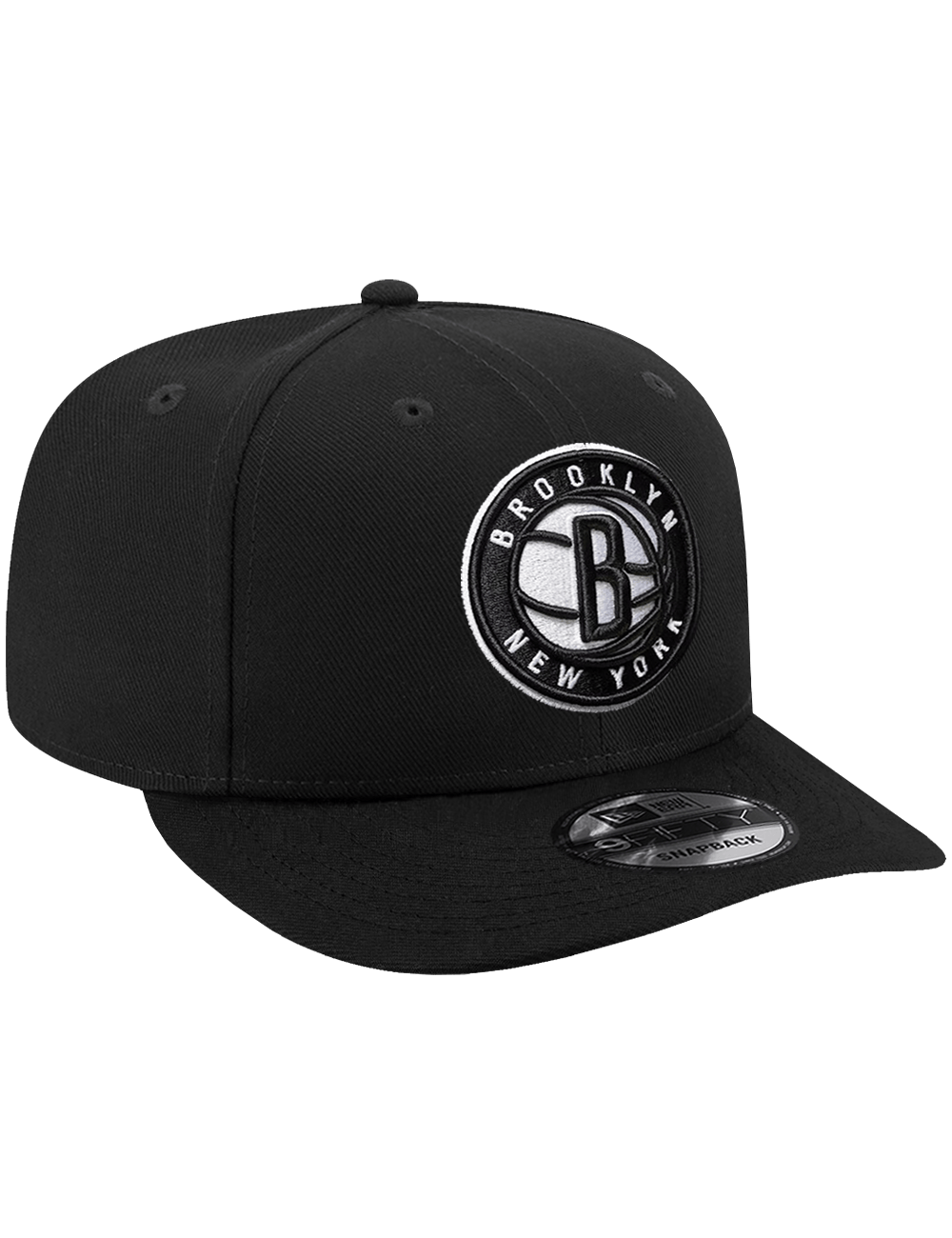 New Era Caps OSFA Brooklyn Nets New Era NBA Team 9FIFTY Pre-Curved Snapback Hat - Black