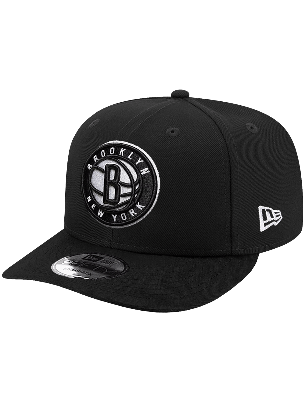 New Era Caps OSFA Brooklyn Nets New Era NBA Team 9FIFTY Pre-Curved Snapback Hat - Black
