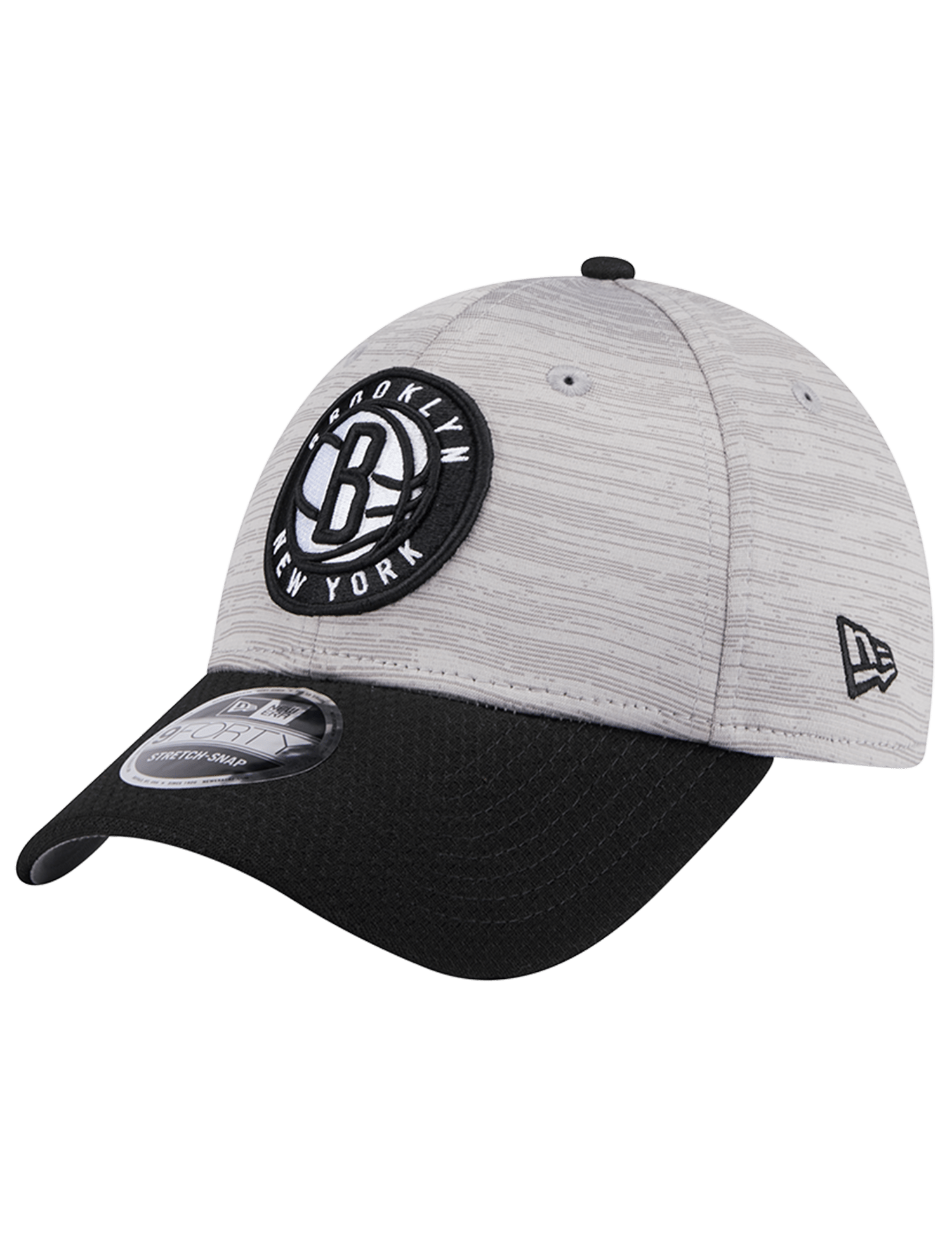 New Era Caps Brooklyn Nets New Era NBA Team Active Digi-Tech 9FORTY Snapback Hat - Graphite Grey