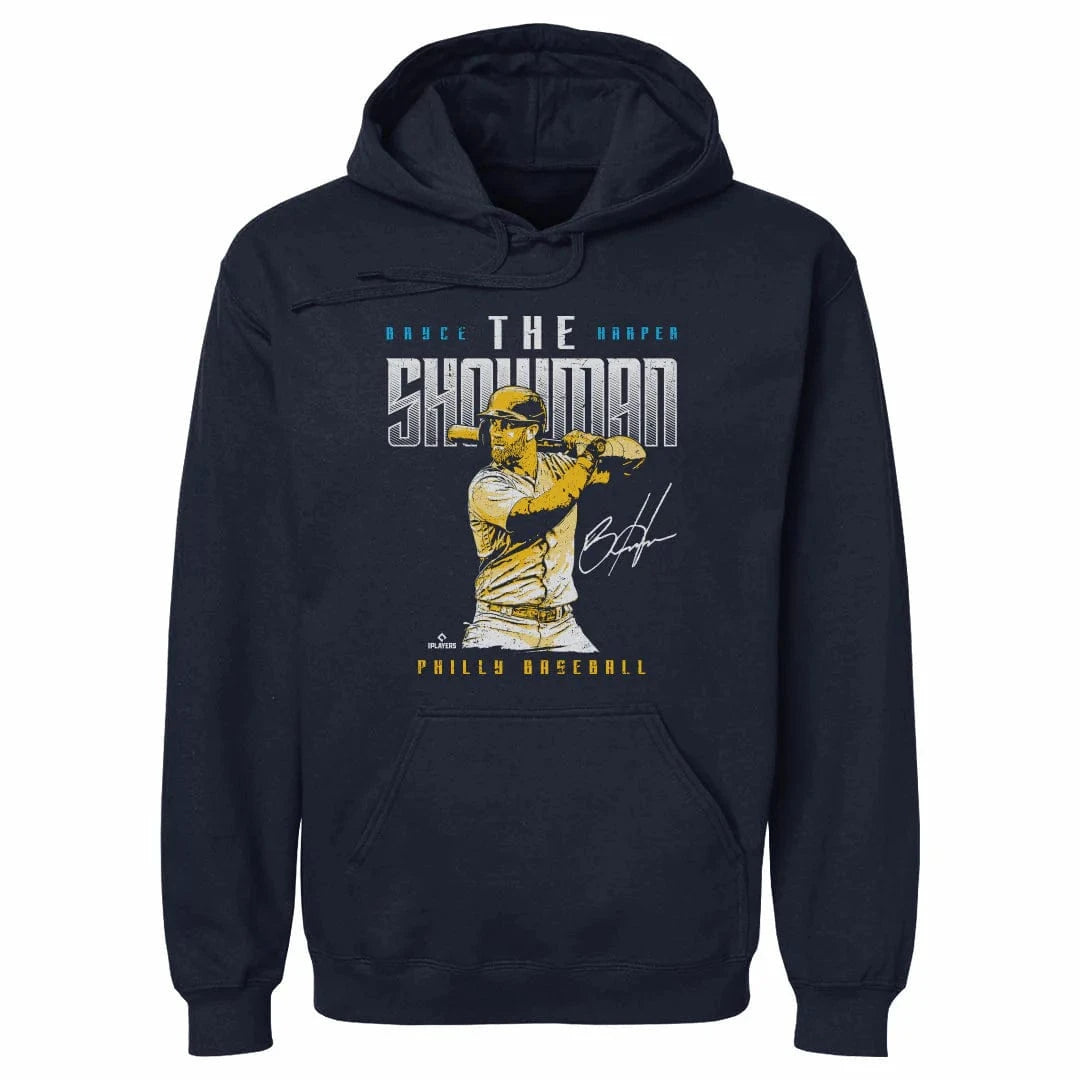 500 Level Jumpers Bryce Harper Philadelphia Phillies 500 Level MLB Showman Hoodie Jumper - Navy