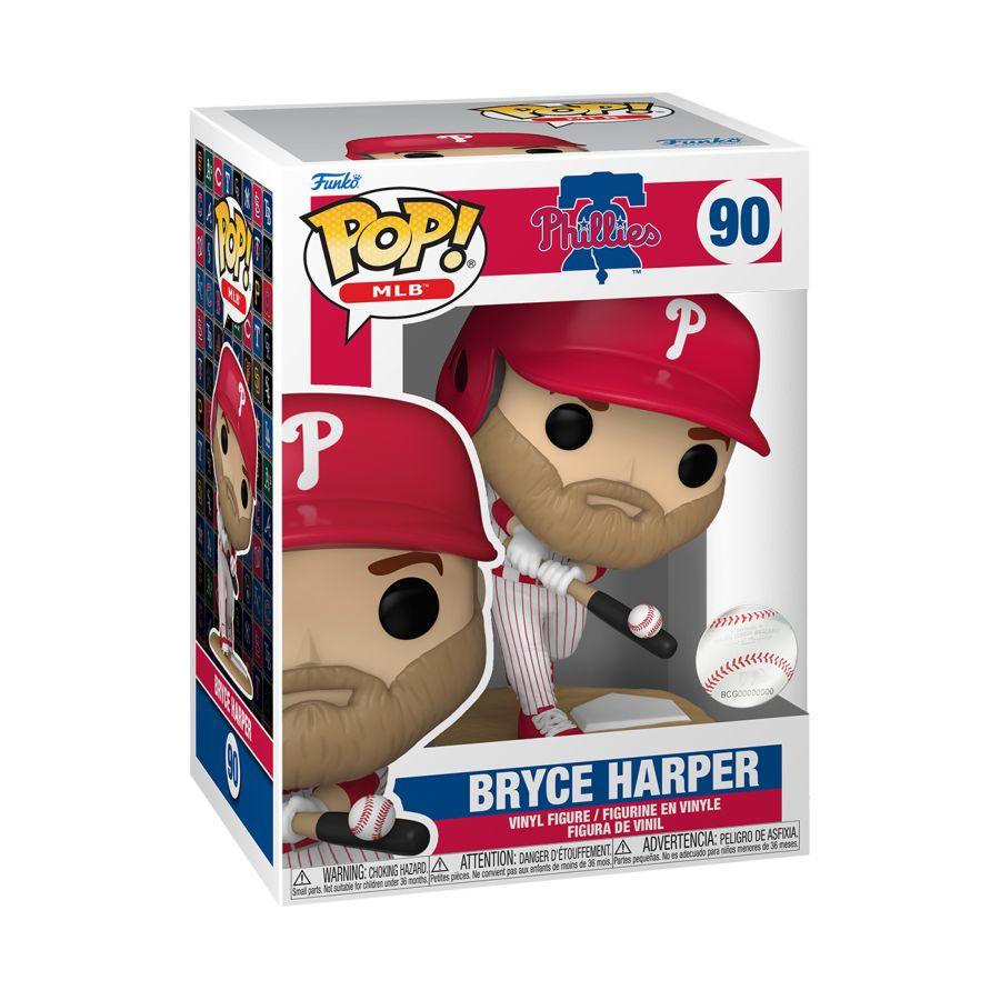 Funko Figures Bryce Harper Philadelphia Phillies Funko MLB #90 Pop Vinyl Figure - White