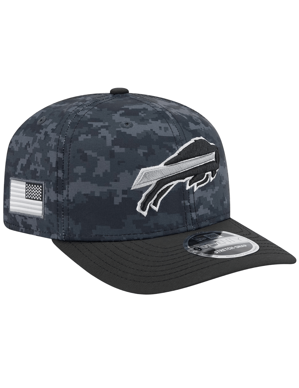 New Era Caps OSFM Buffalo Bills New Era NFL 26 Salute To Service 9SEVENTY Sideline Stretch Snapback Hat