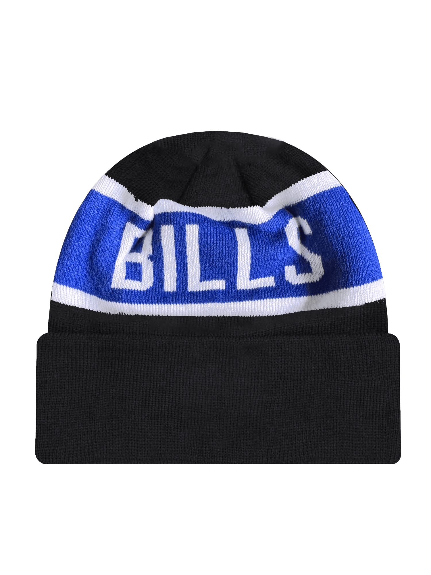 New Era Beanies Buffalo Bills New Era NFL Team Spell Pomless Knit Beanie - Black