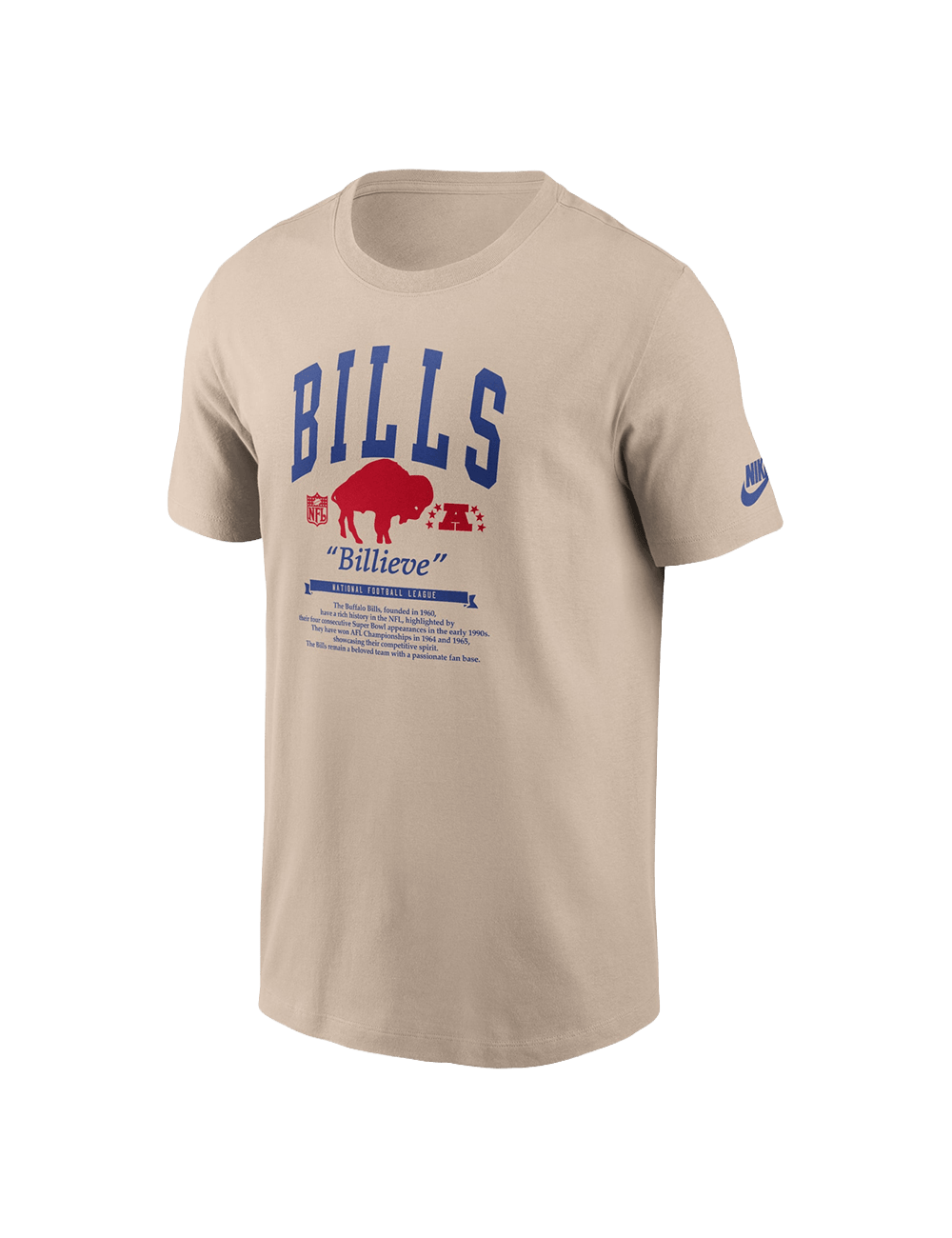 Nike T-Shirts Buffalo Bills Nike NFL Rewind 2 Hit T-Shirt - Sand