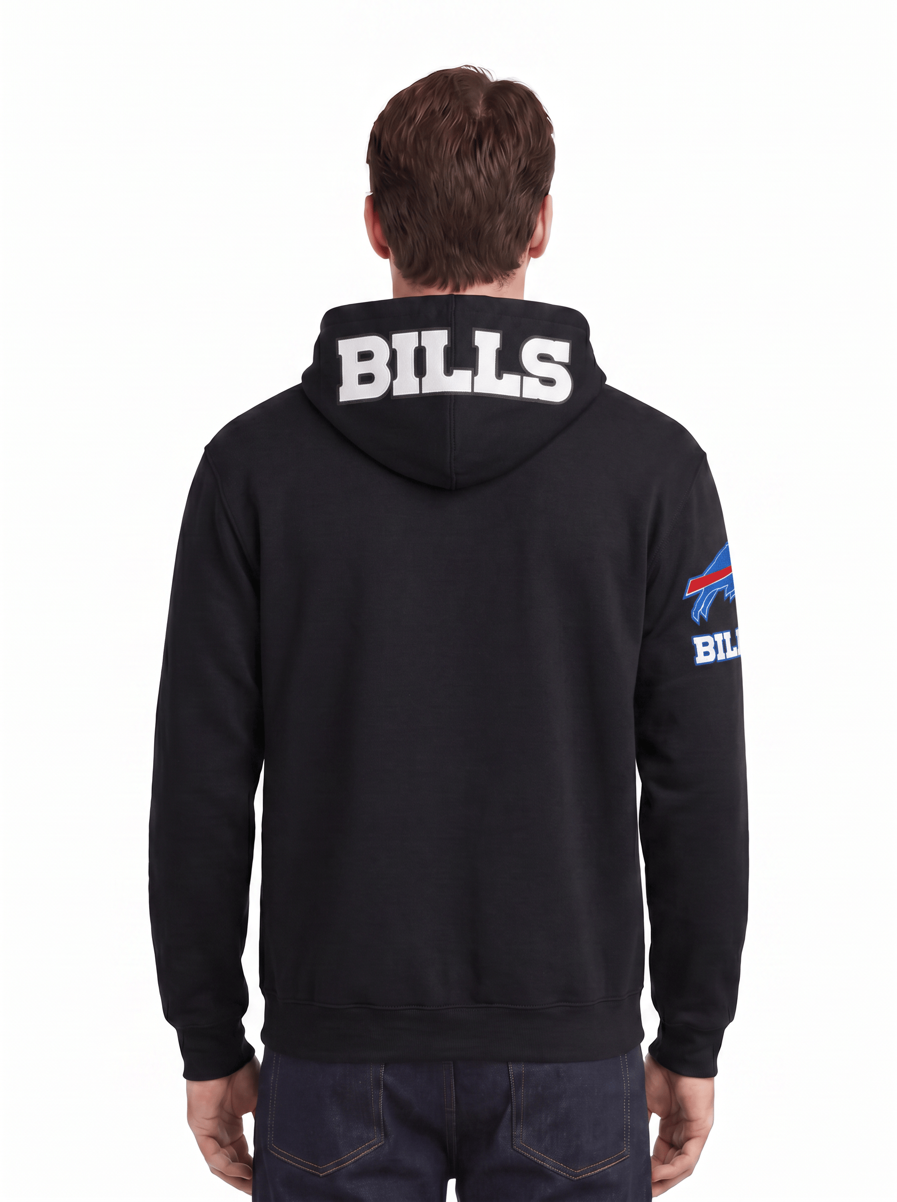 Pro Standard Jumpers Buffalo Bills Pro Standard NFL Team Chenille Flex Hoodie Jumper - Black