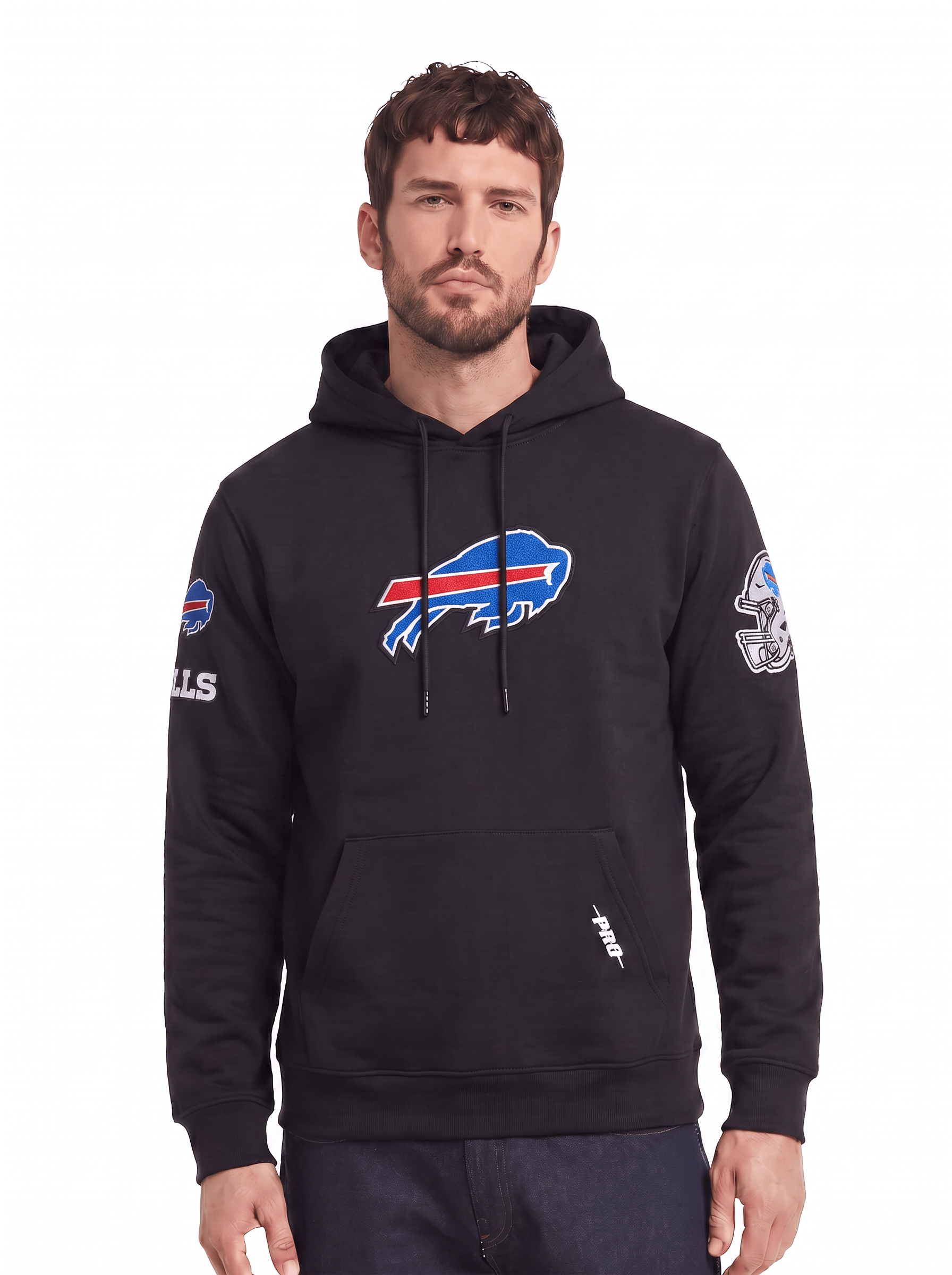 Pro Standard Jumpers Buffalo Bills Pro Standard NFL Team Chenille Flex Hoodie Jumper - Black