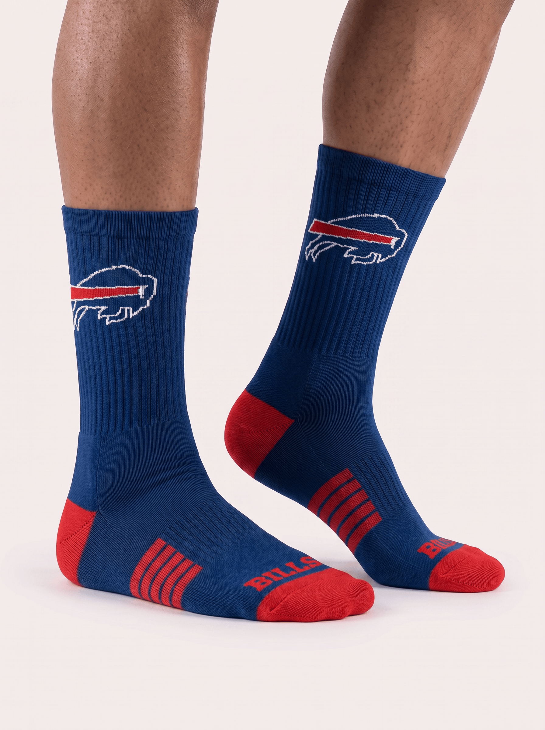 Strideline Socks Large (9-12 US) Buffalo Bills Strideline NFL Team Premier Flex-Stretch Crew Socks