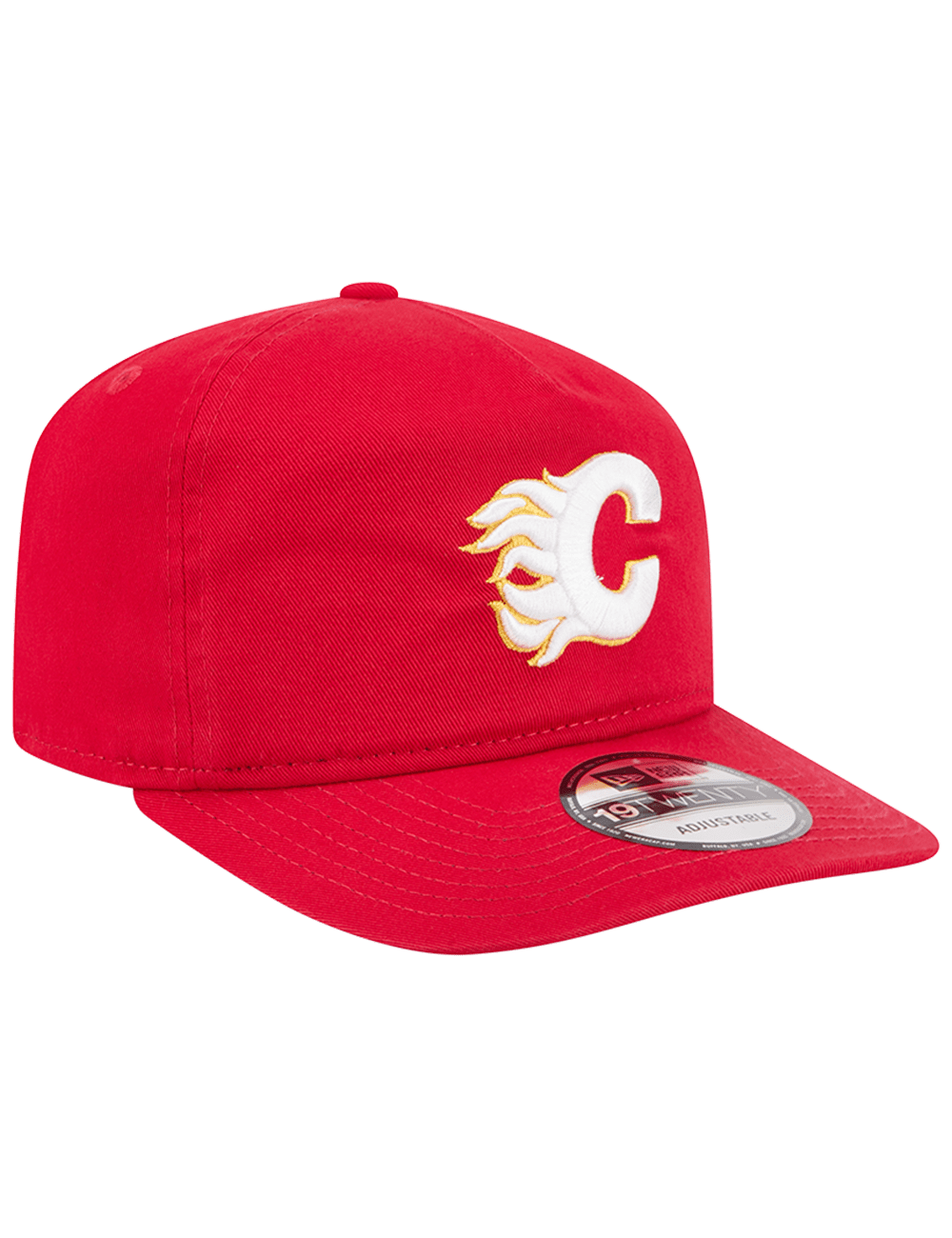 New Era Caps Calgary Flames New Era NHL Team 19TWENTY Pre-Curved Snapback Hat - Red