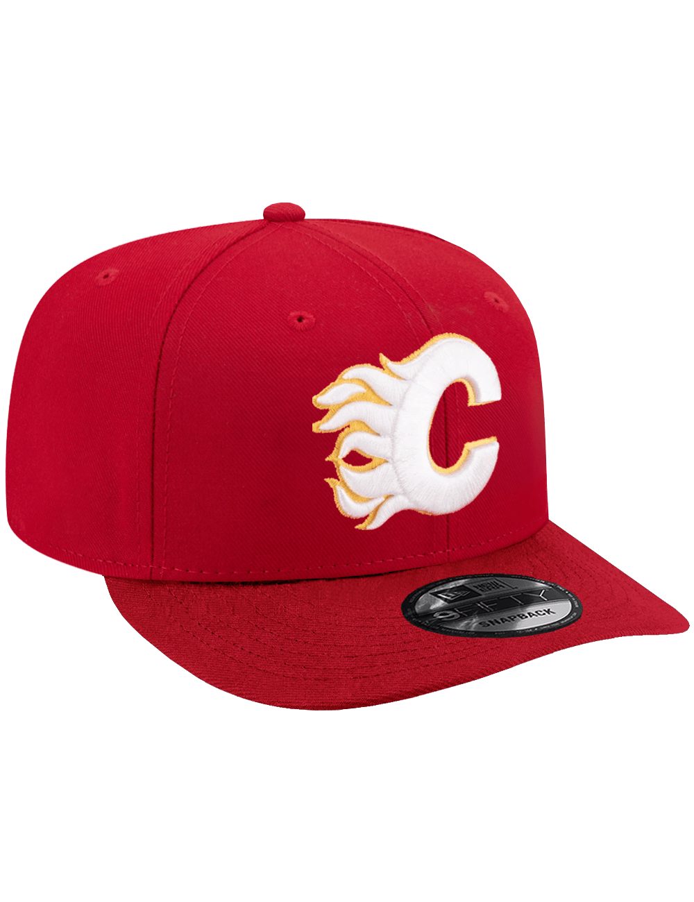 New Era Caps OSFA Calgary Flames New Era NHL Team 9FIFTY Pre-Curved Snapback Hat - Red