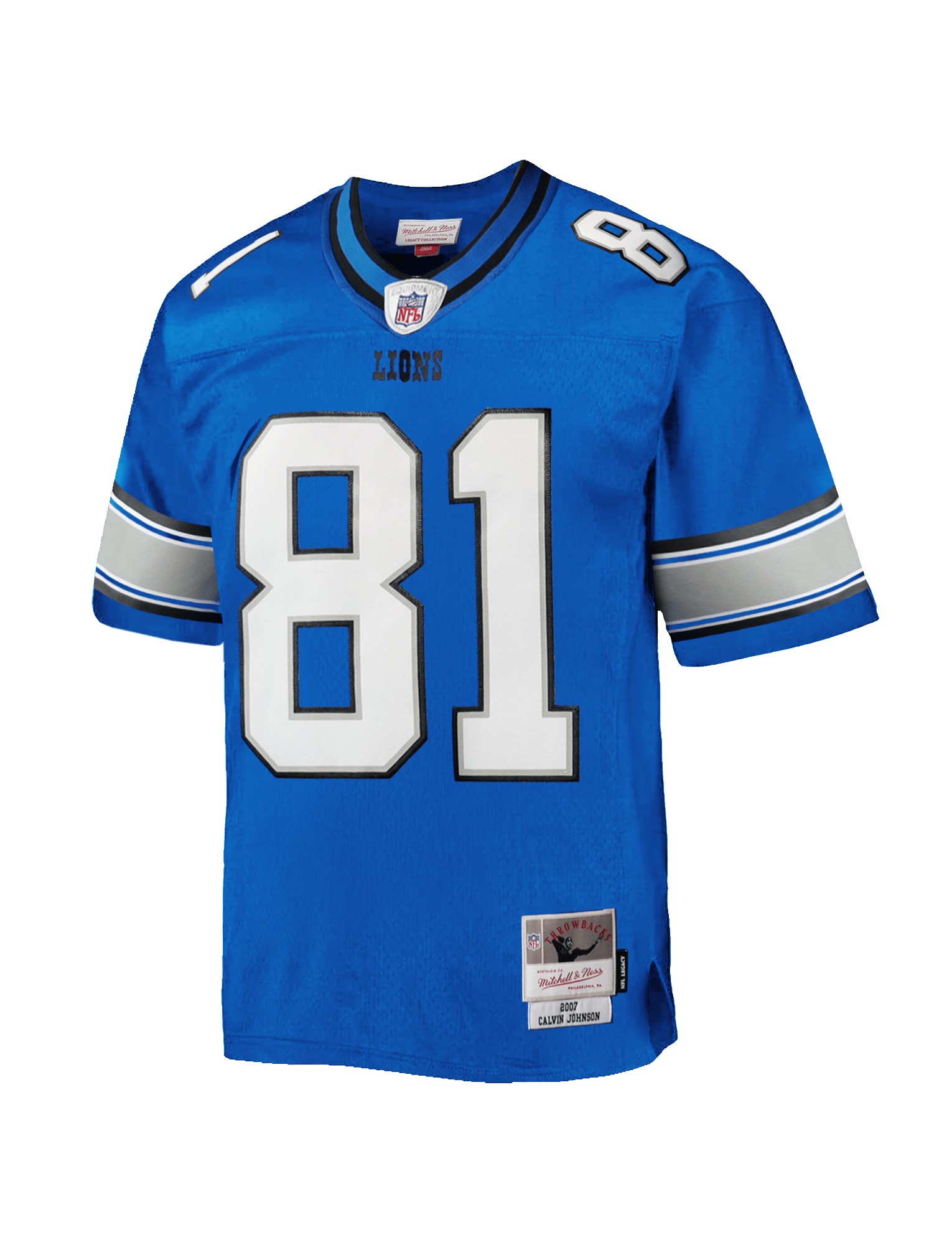 Mitchell And Ness Jerseys Calvin Johnson Detroit Lions Mitchell & Ness NFL 2007 Legacy Jersey - Blue