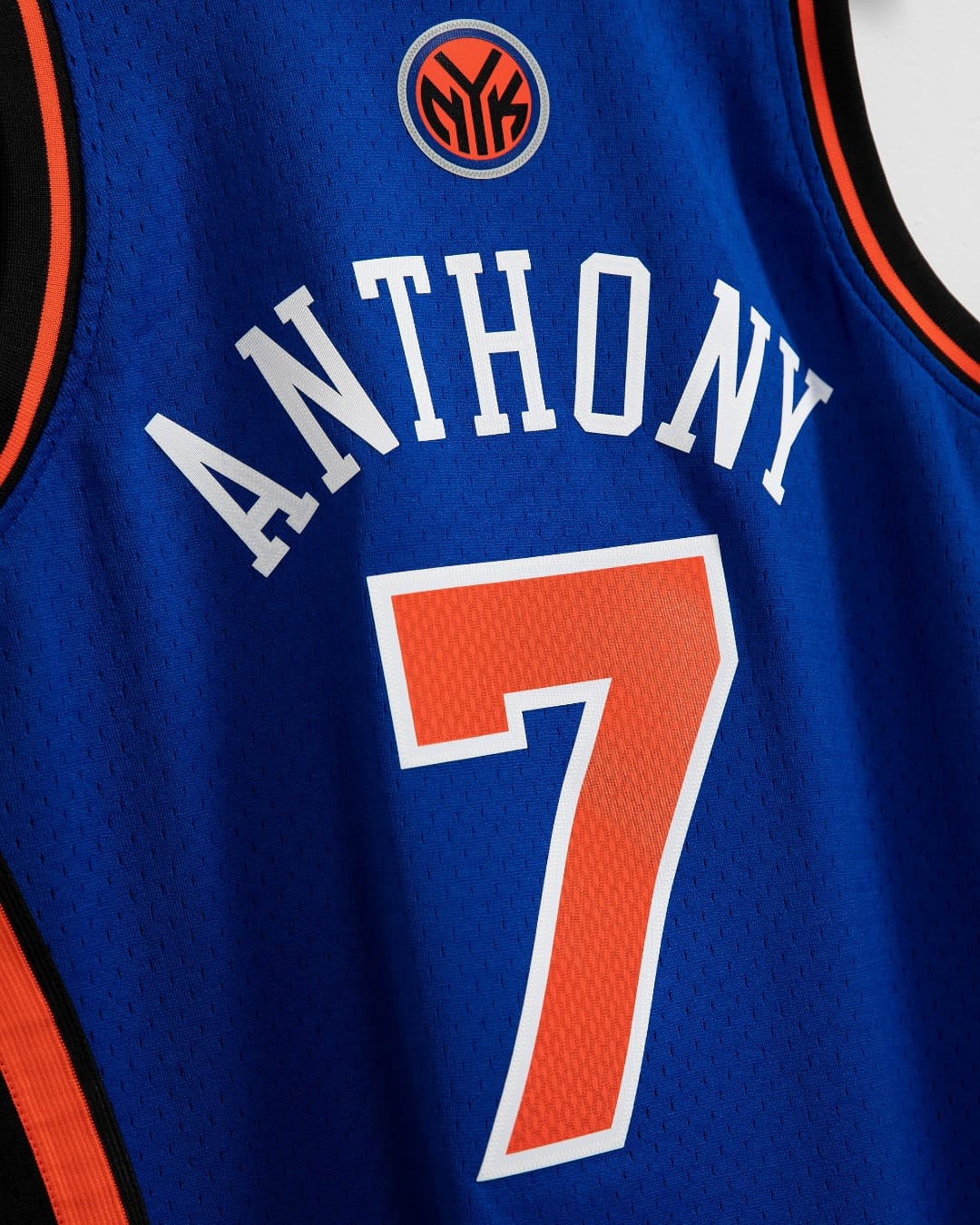 Mitchell And Ness Jerseys Carmelo Anthony New York Knicks Mitchell & Ness NBA 10-11 HWC Swingman Jersey - Blue